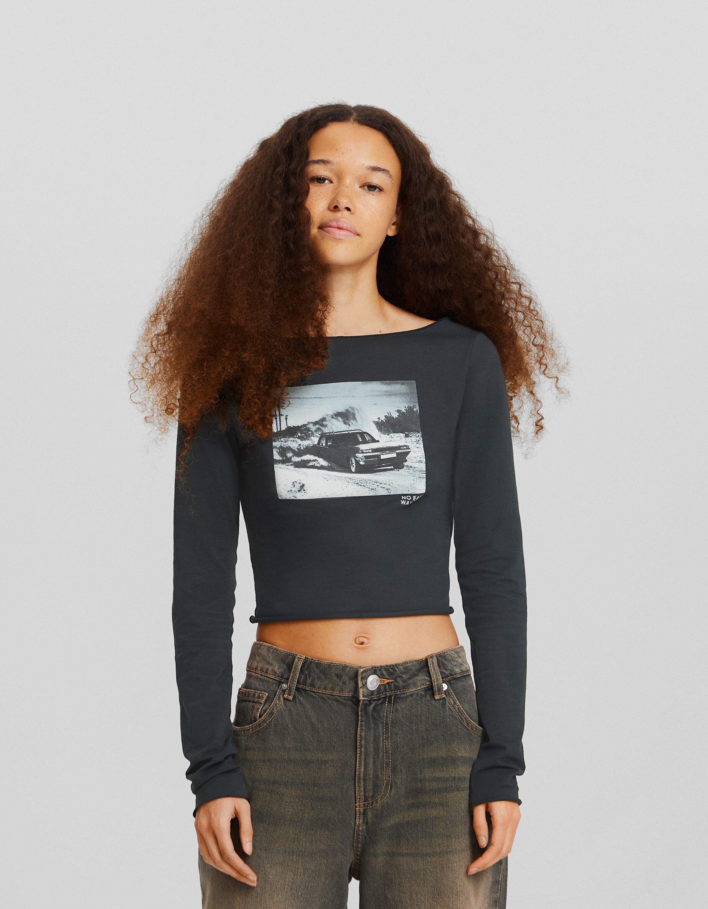 Camiseta manga larga print