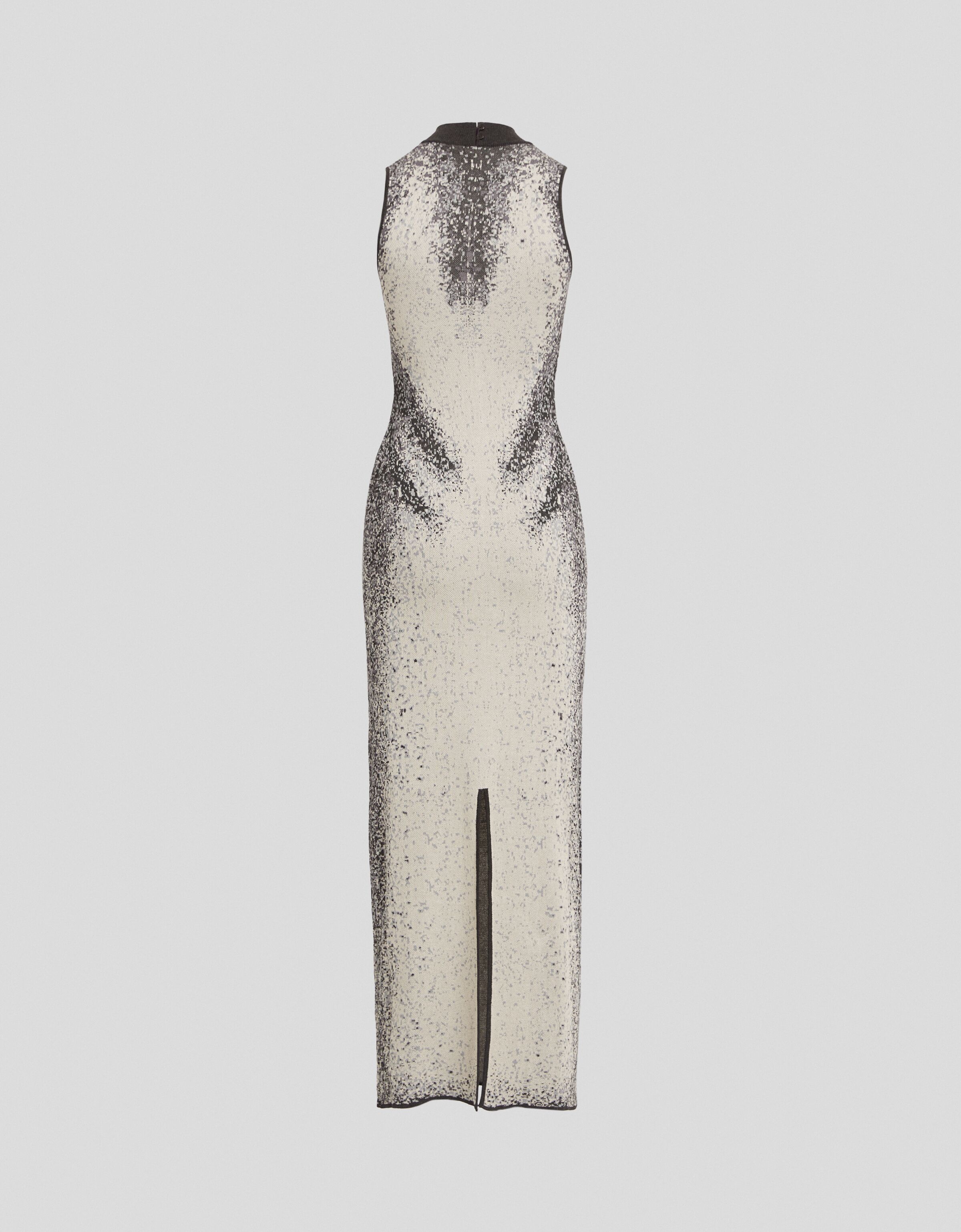 Vestido largo Generation Bershka sin mangas punto jacquard