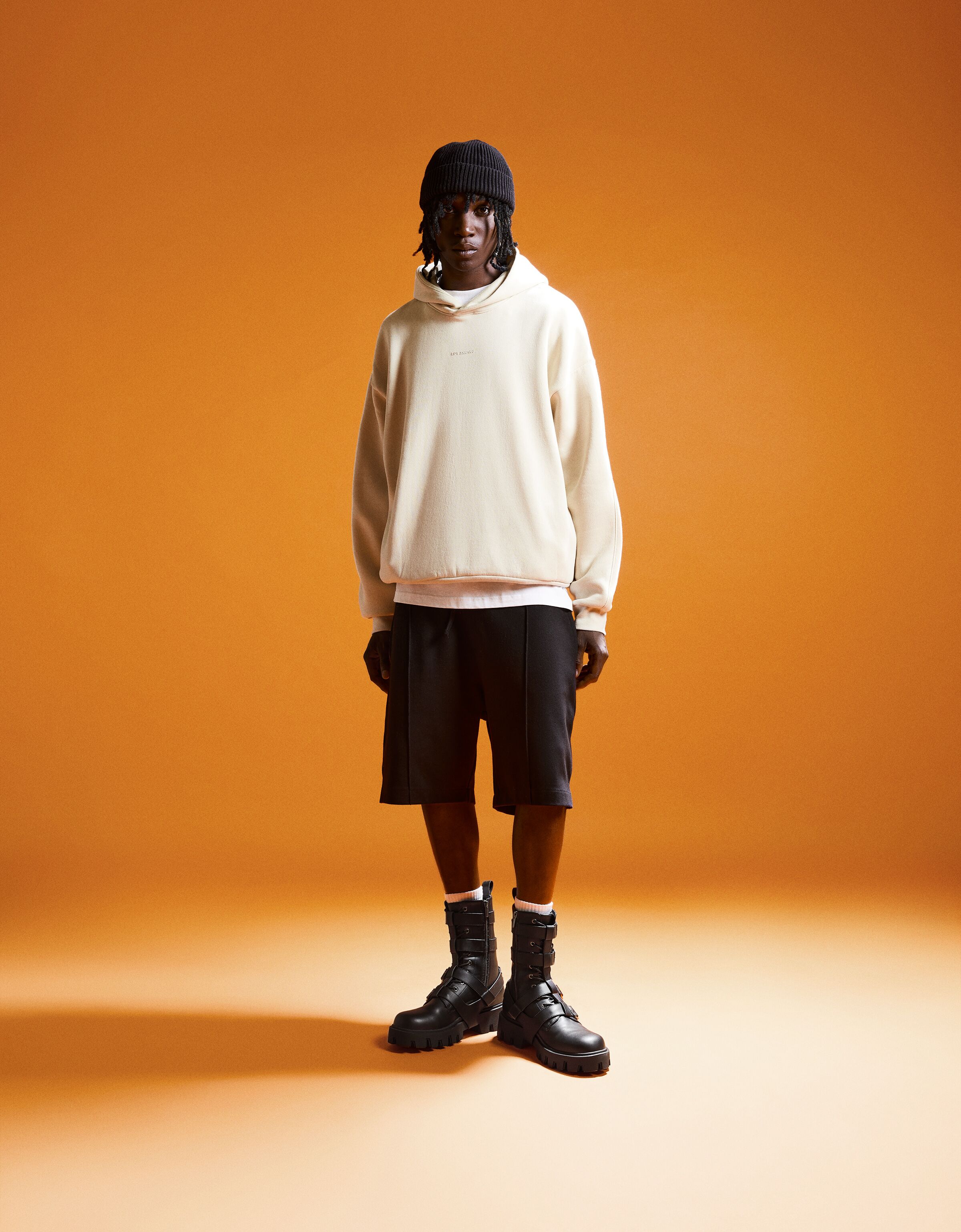 Botines hebillas con arnés de quita y pon hombre