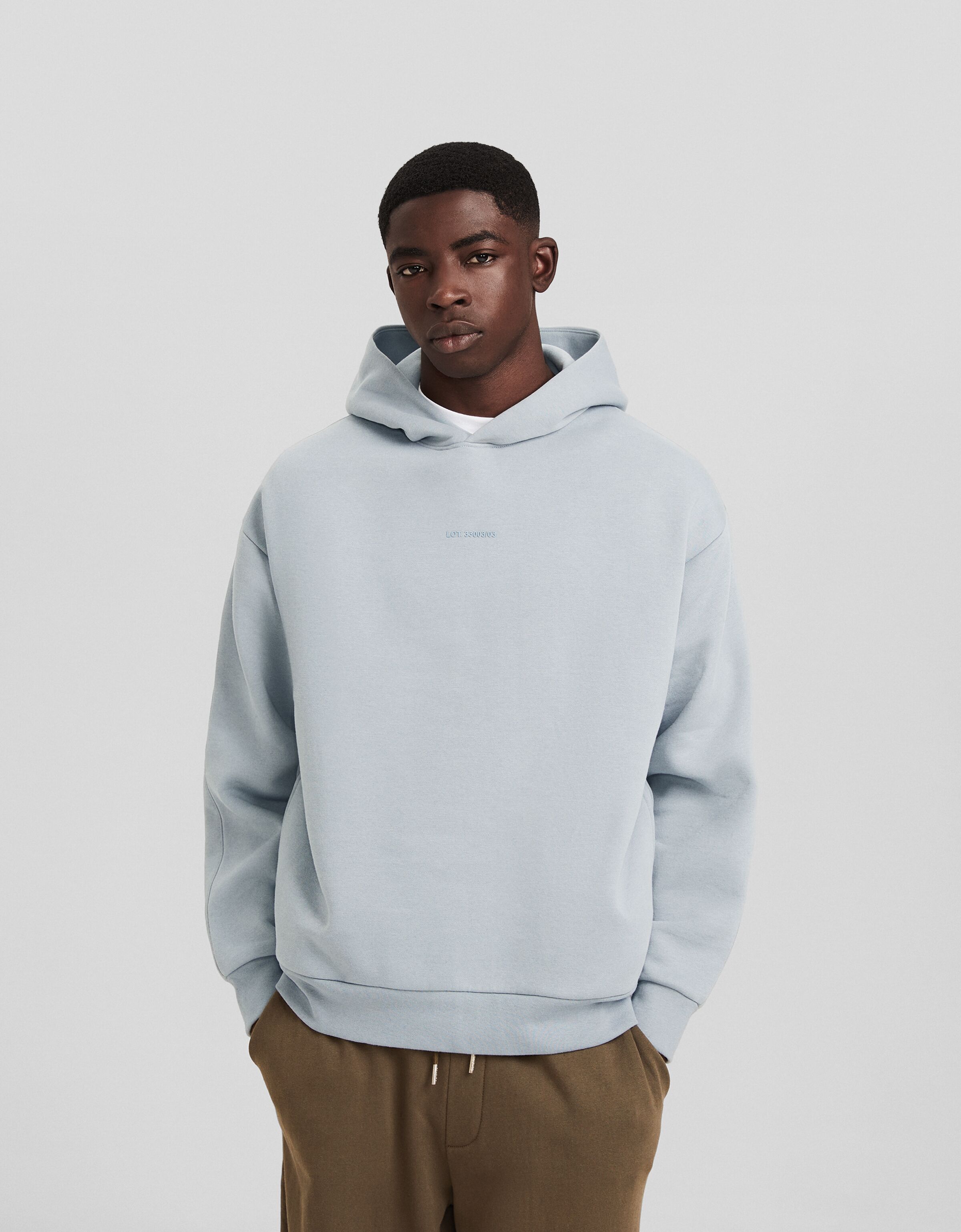 Sudadera capucha boxy fit