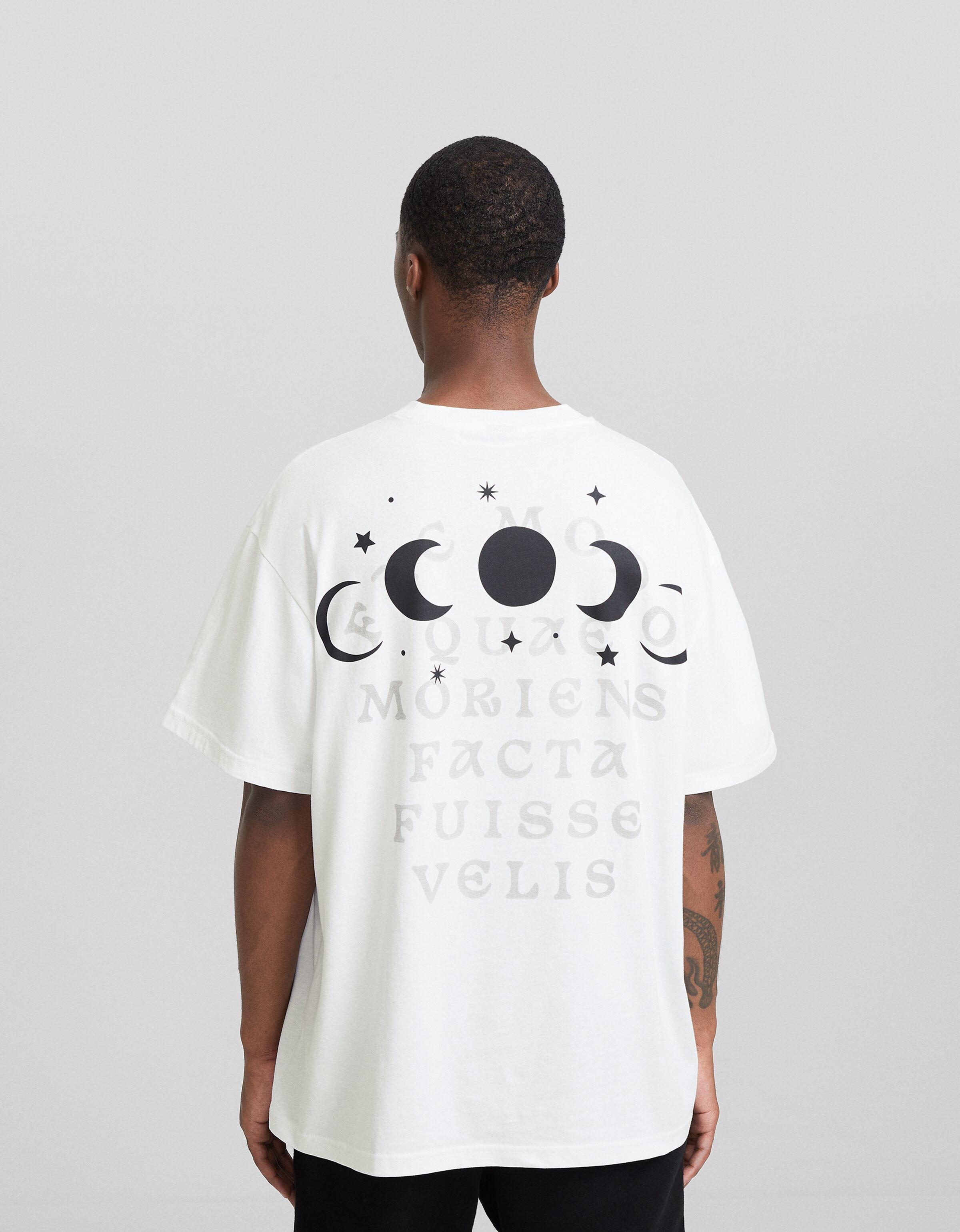 Camiseta manga corta boxy fit print