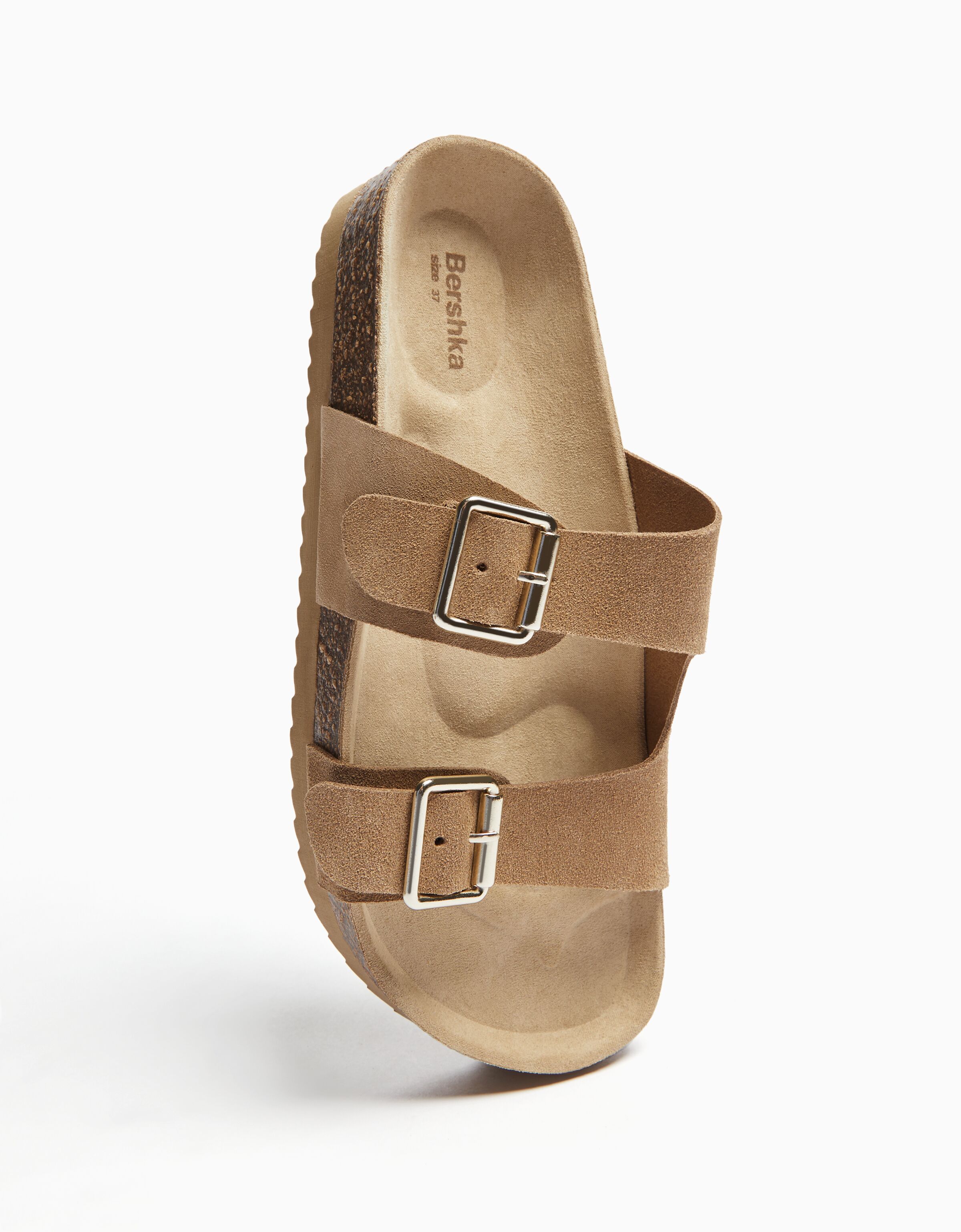 Sandalia plana PIEL hebillas