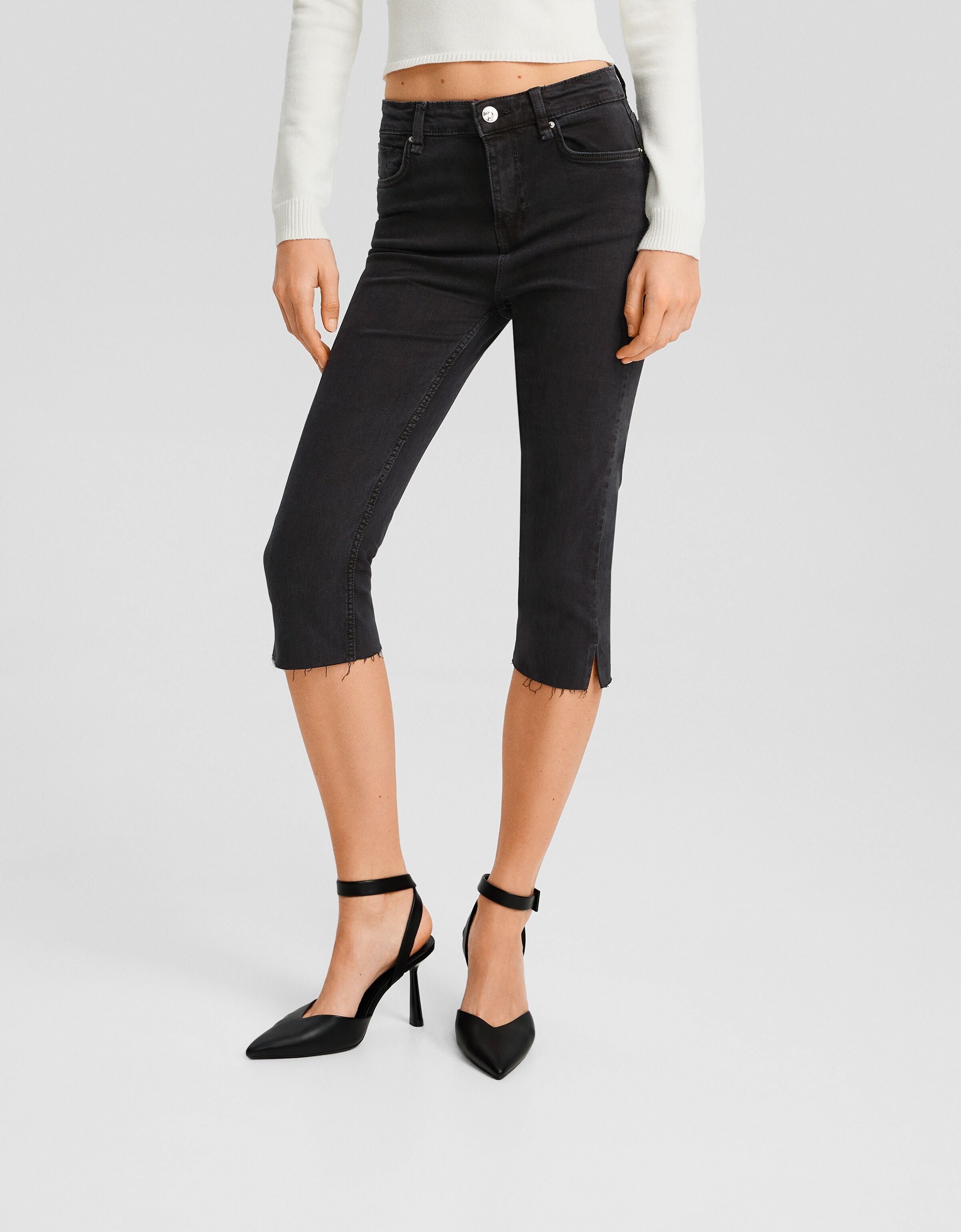 Pantalón capri con algodón