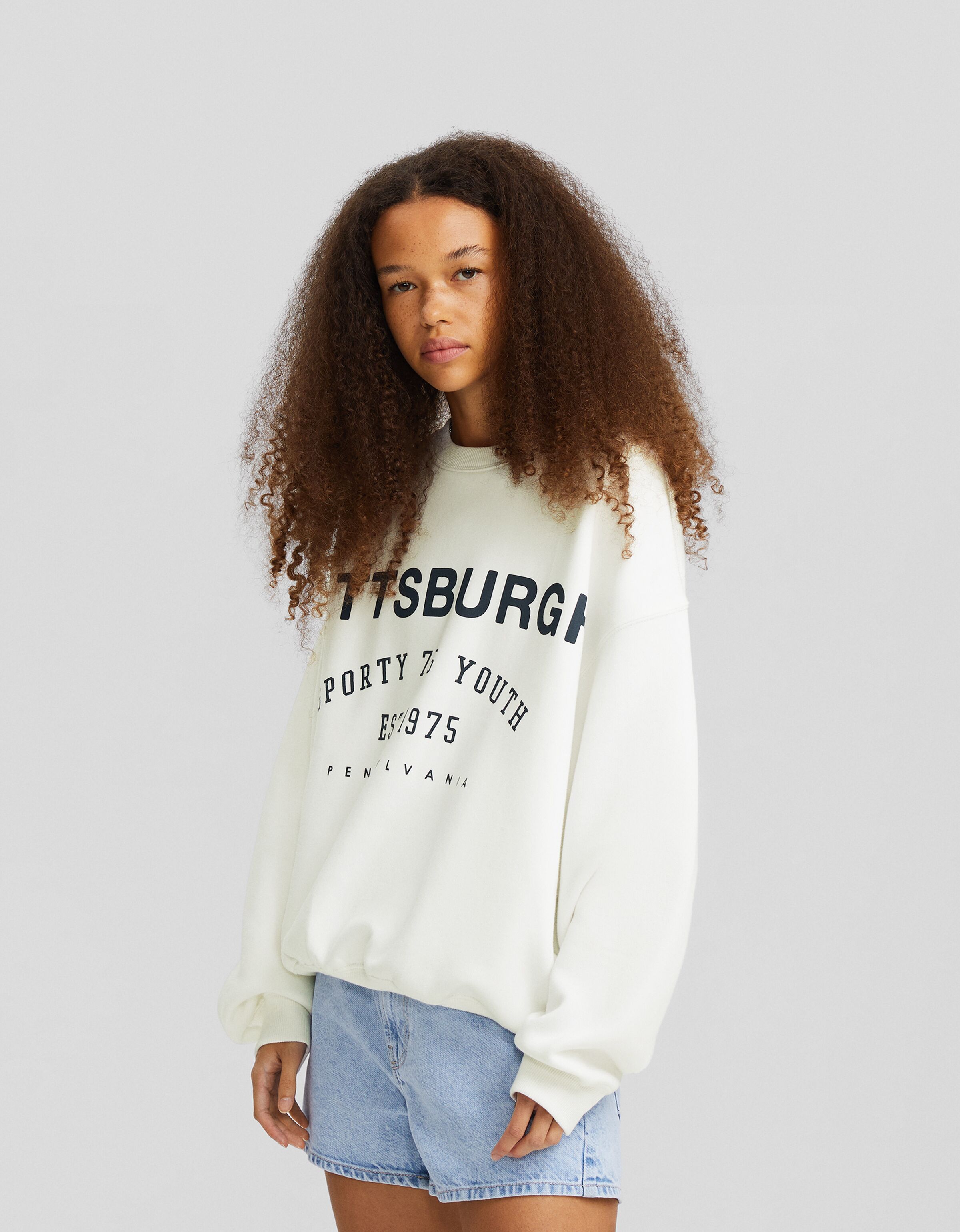 Sudadera oversize print