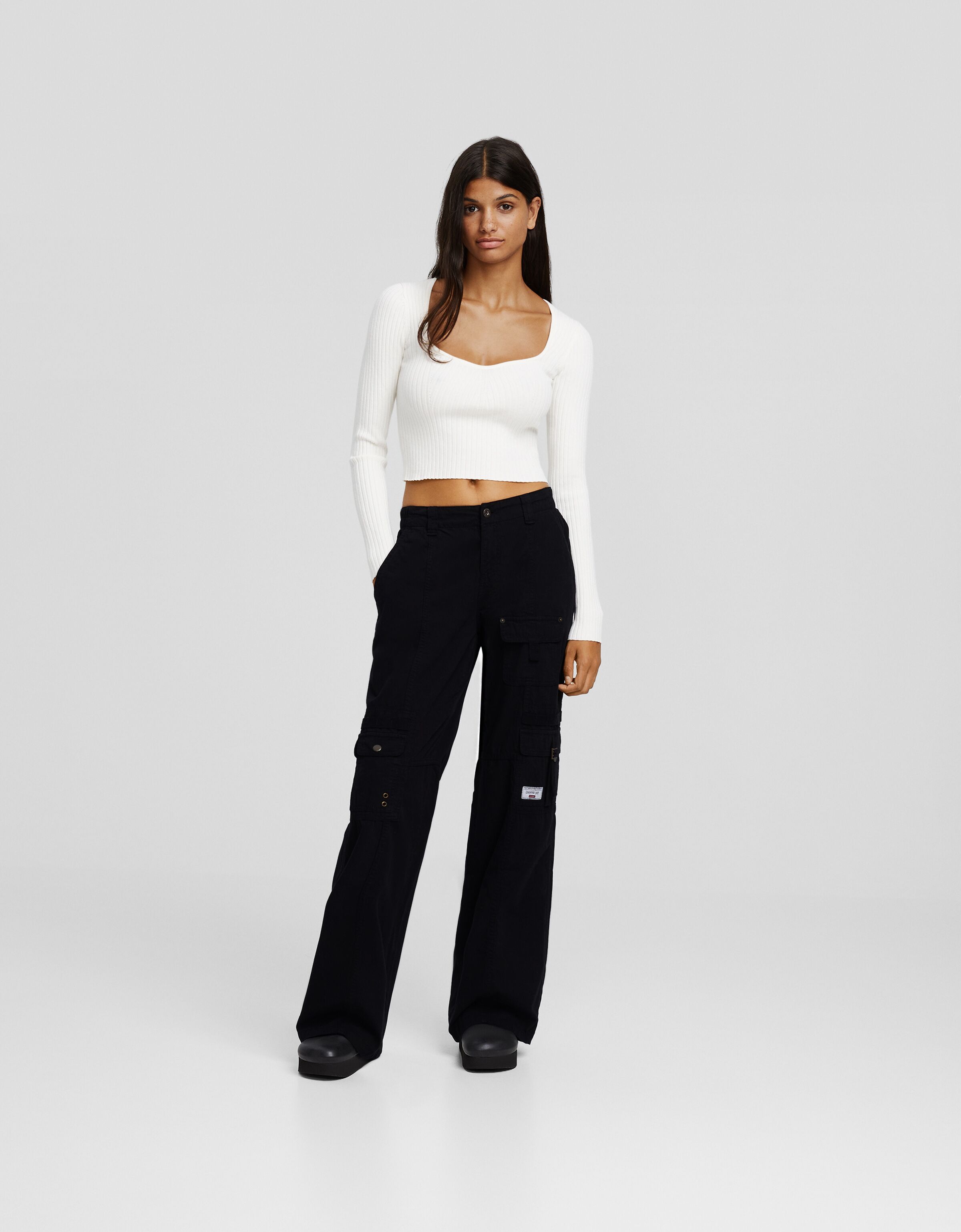 Pantalón cargo algodón