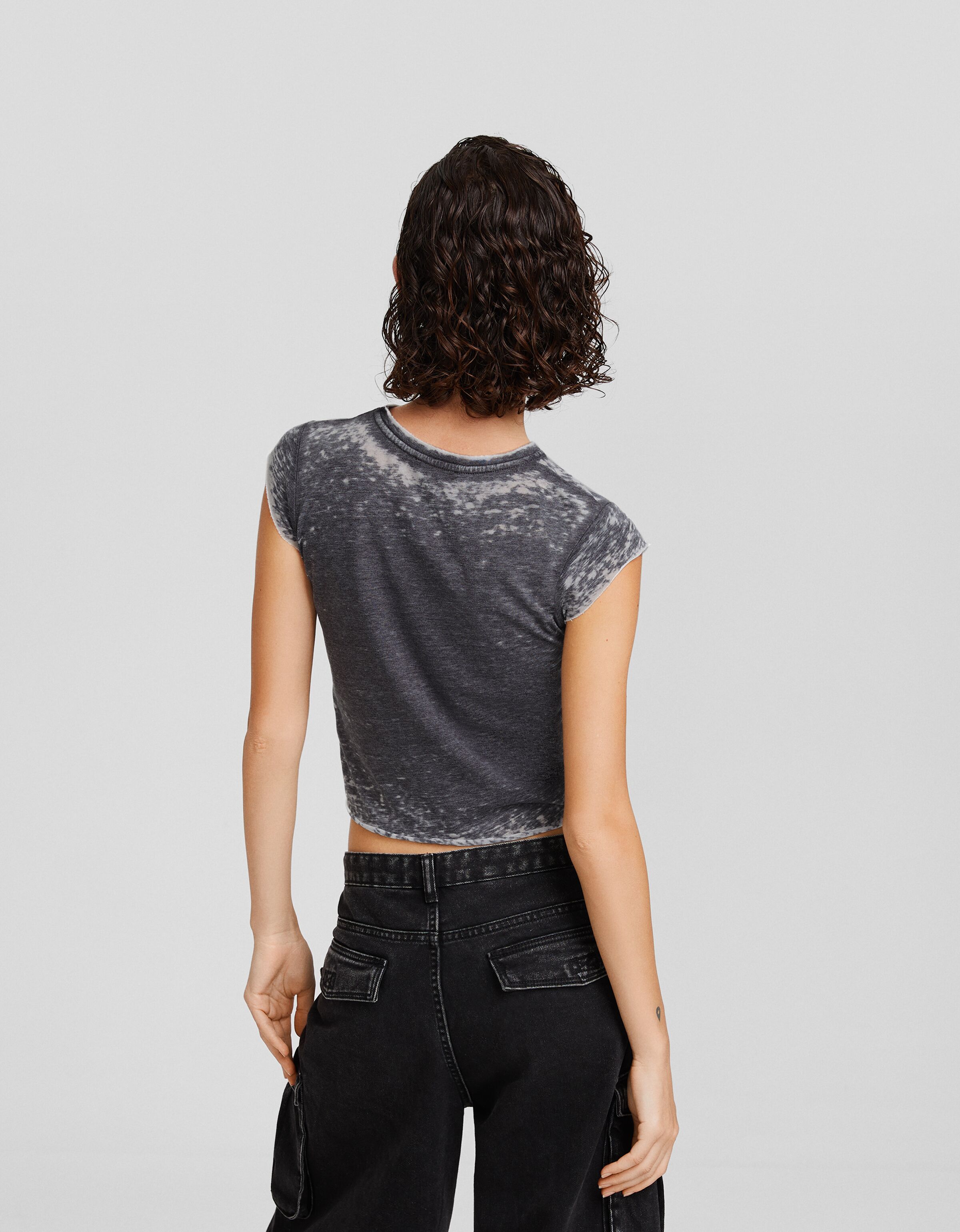 Camiseta manga corta ajustada