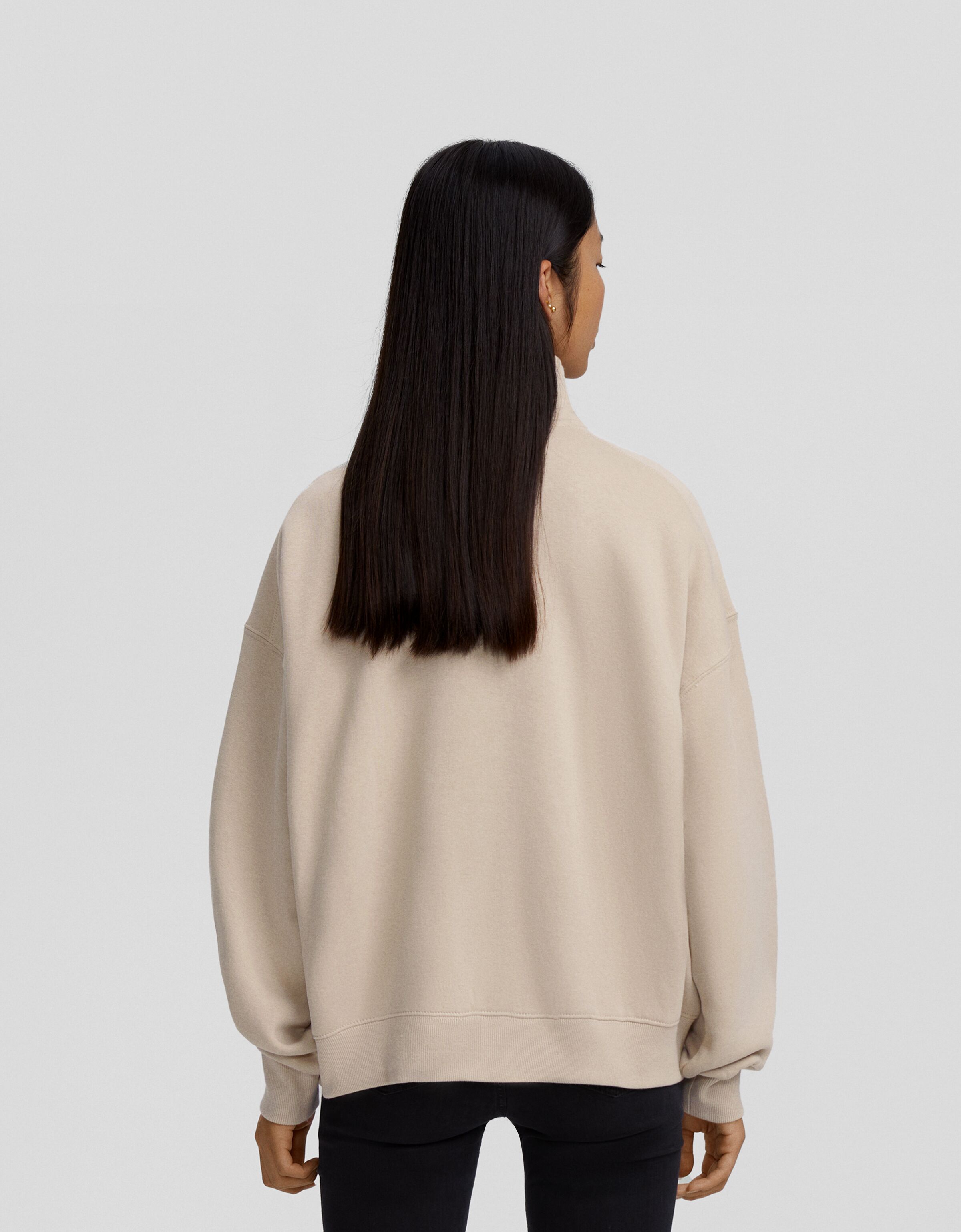 Sudadera cremallera print