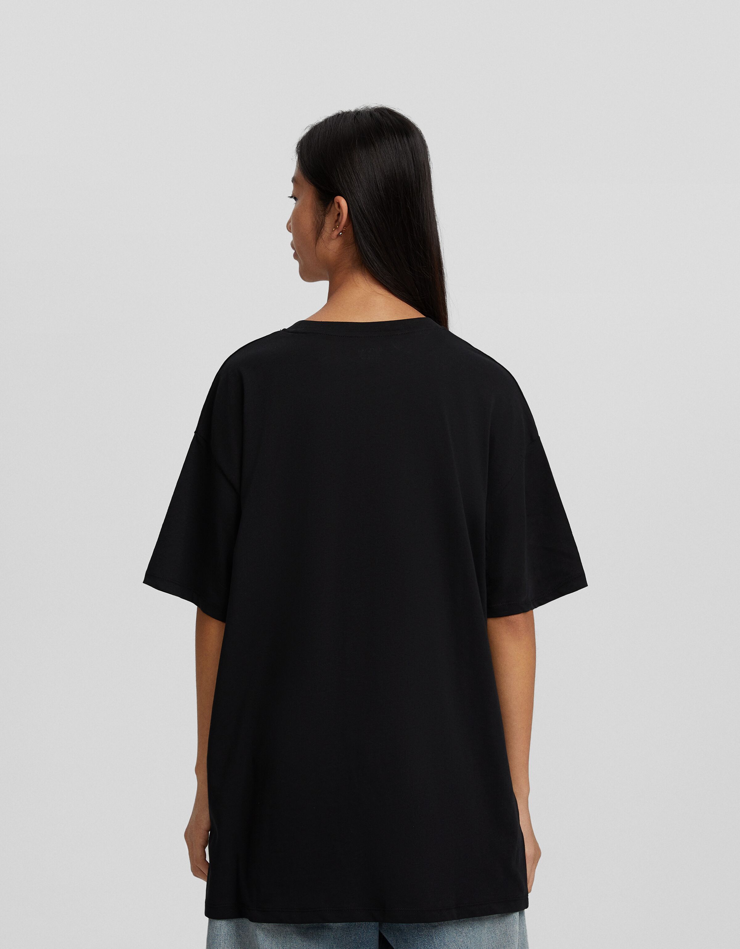 Camiseta Mickey manga corta oversize fit print