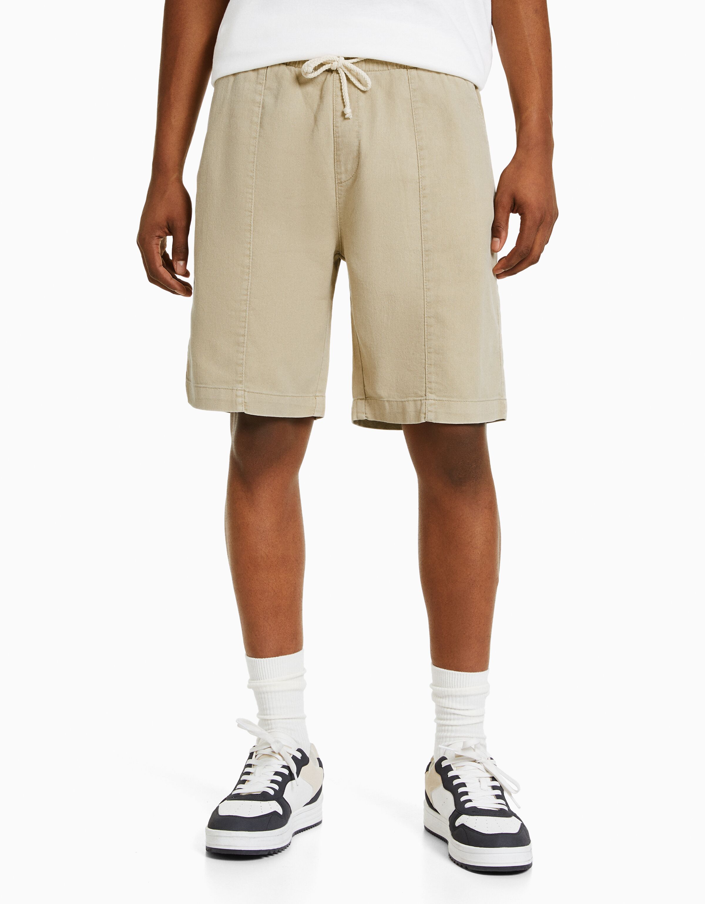 Bermuda jogger efecto rústico