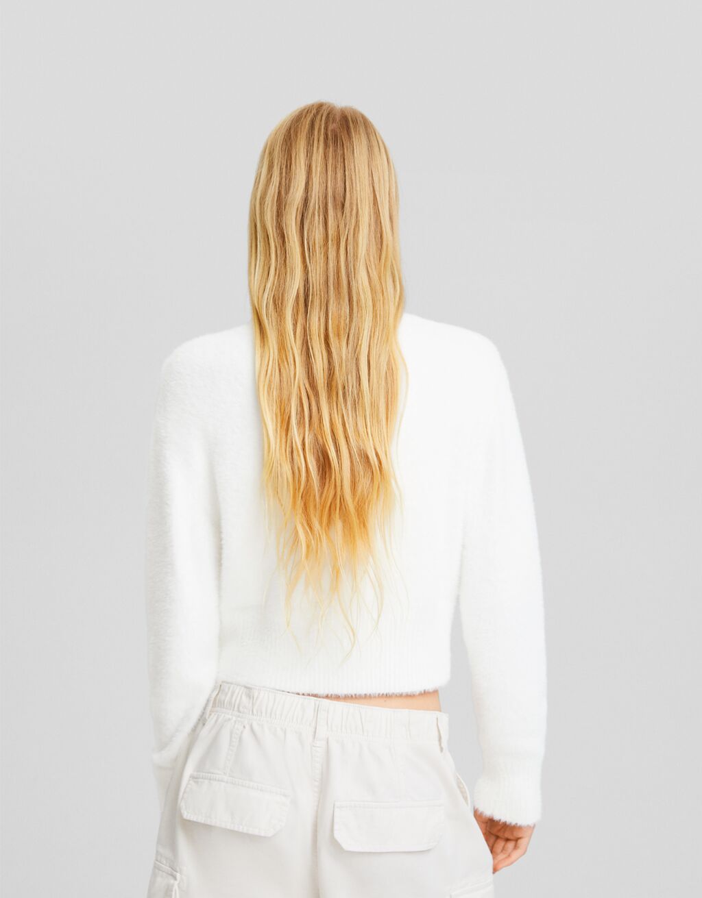 Cárdigan efecto pelo