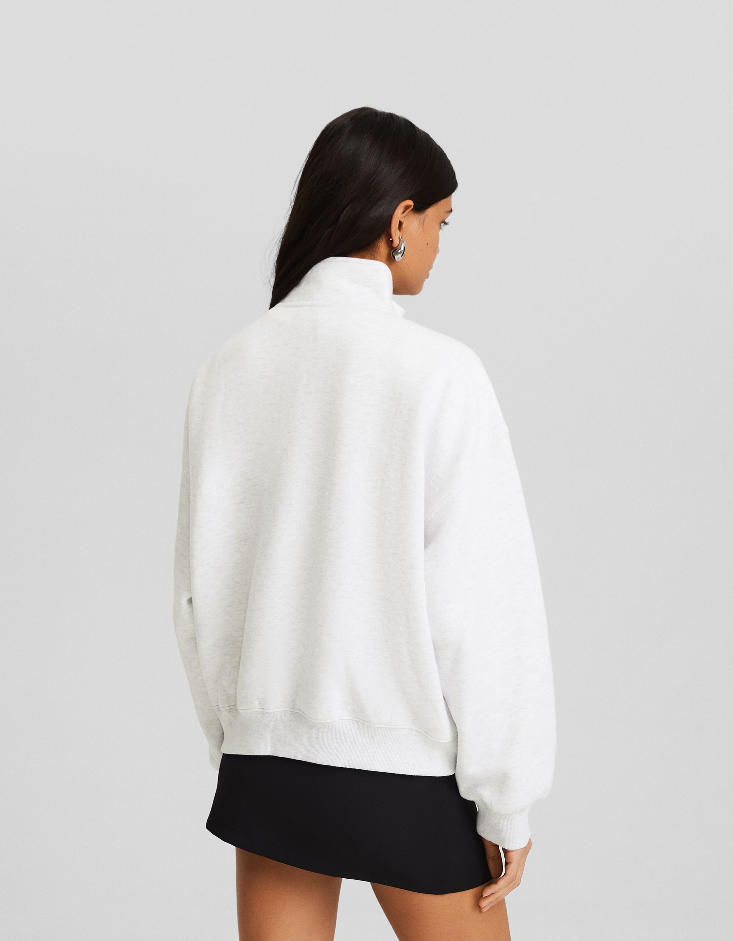 Sudadera cremallera print