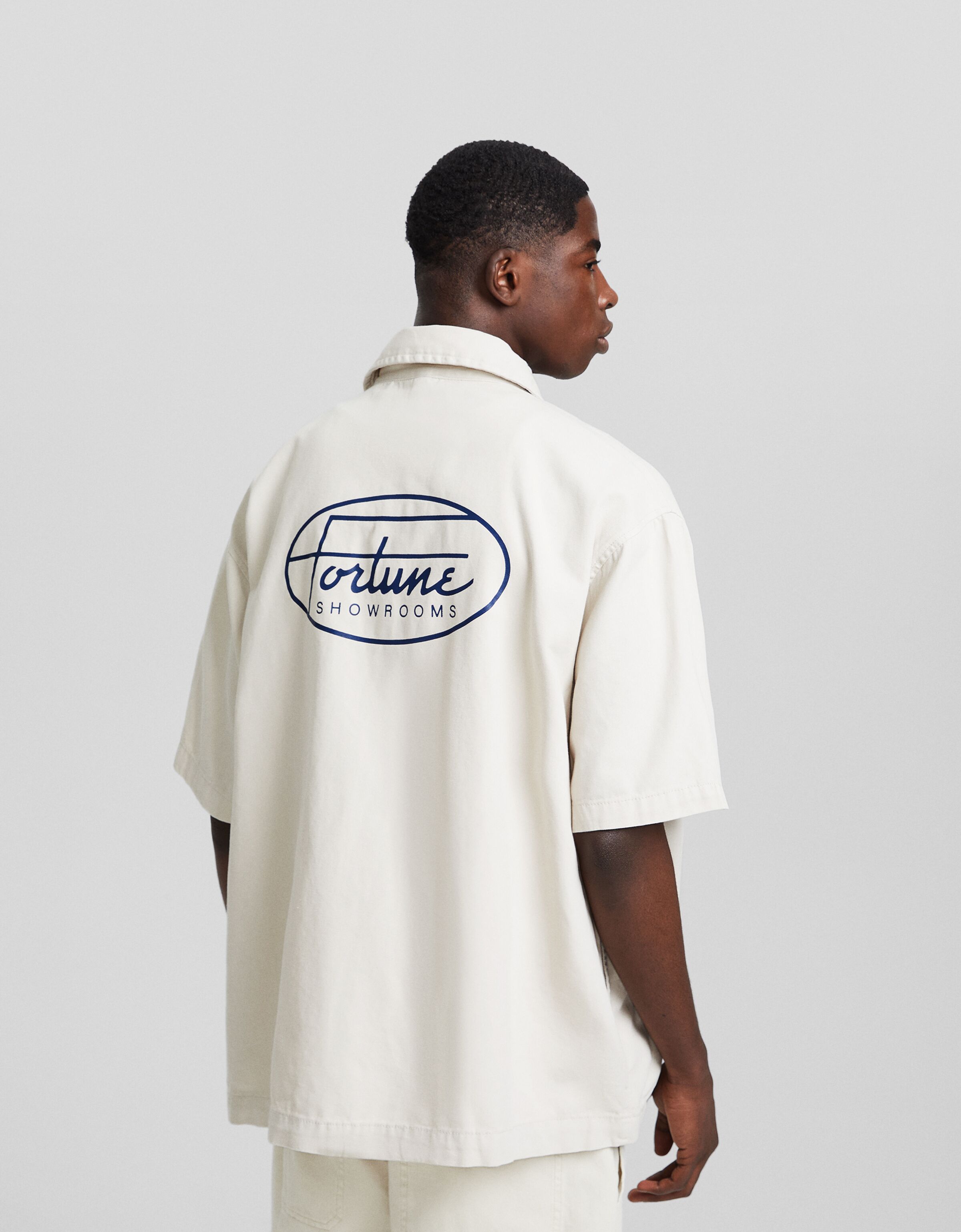 Camisa manga corta algodón print