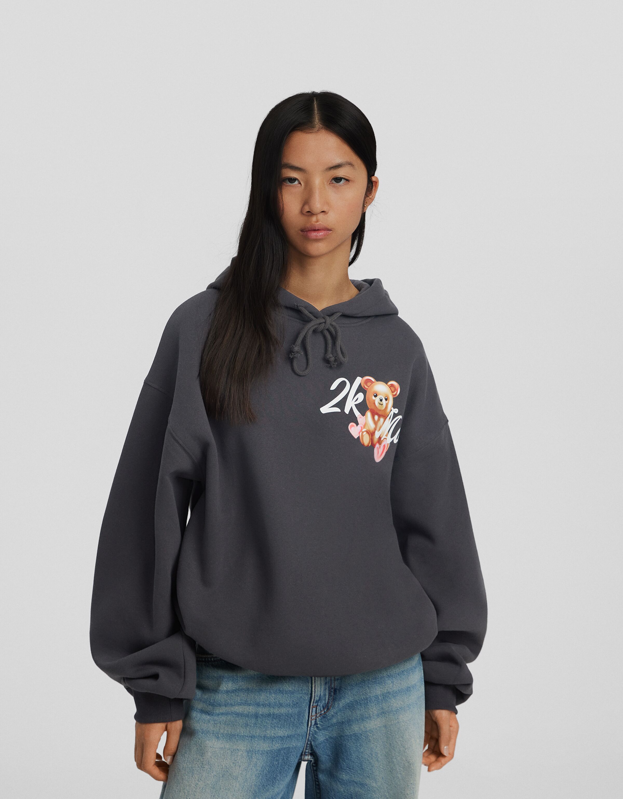 Sudadera capucha print