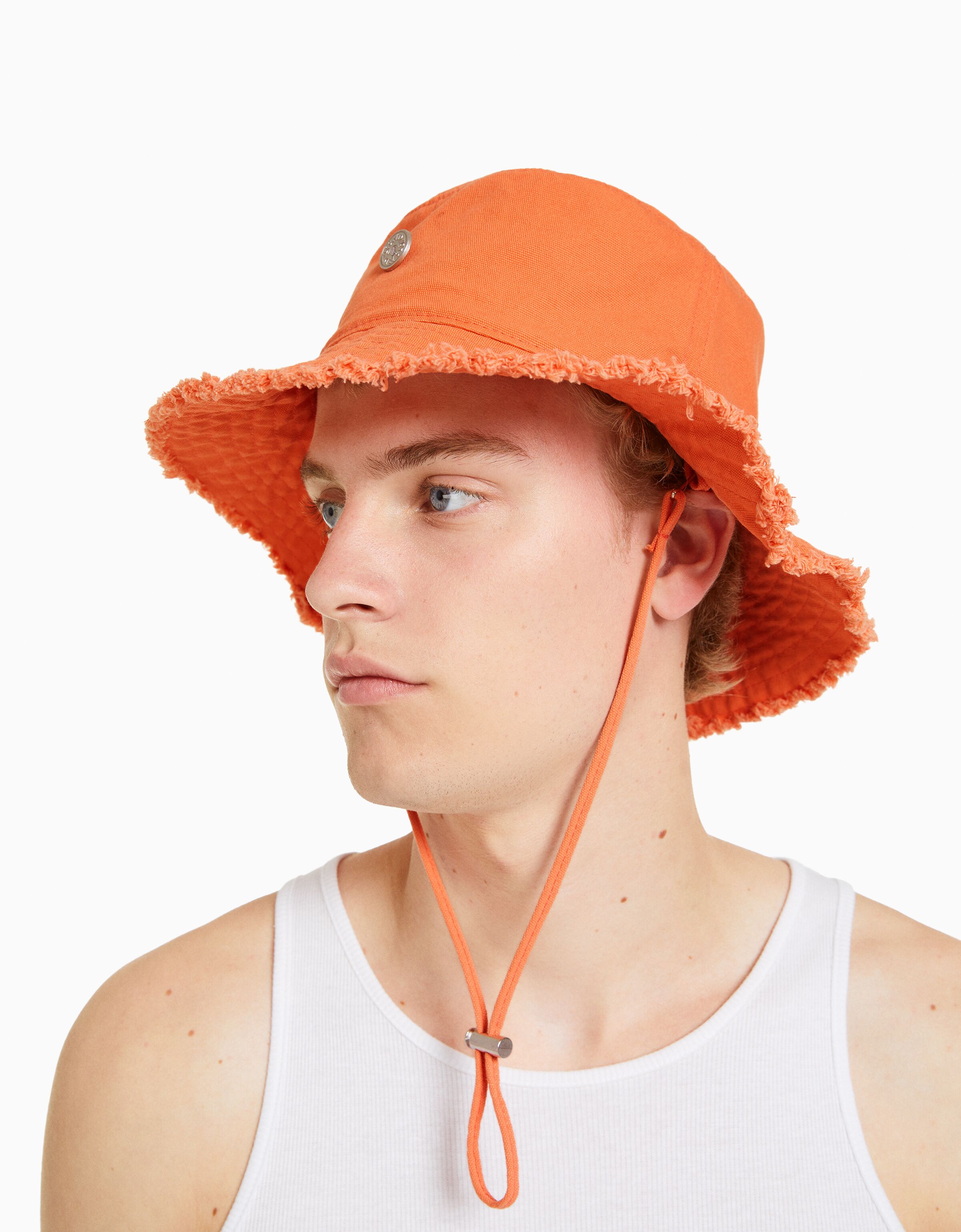 Sombrero bucket algodón efecto lavado