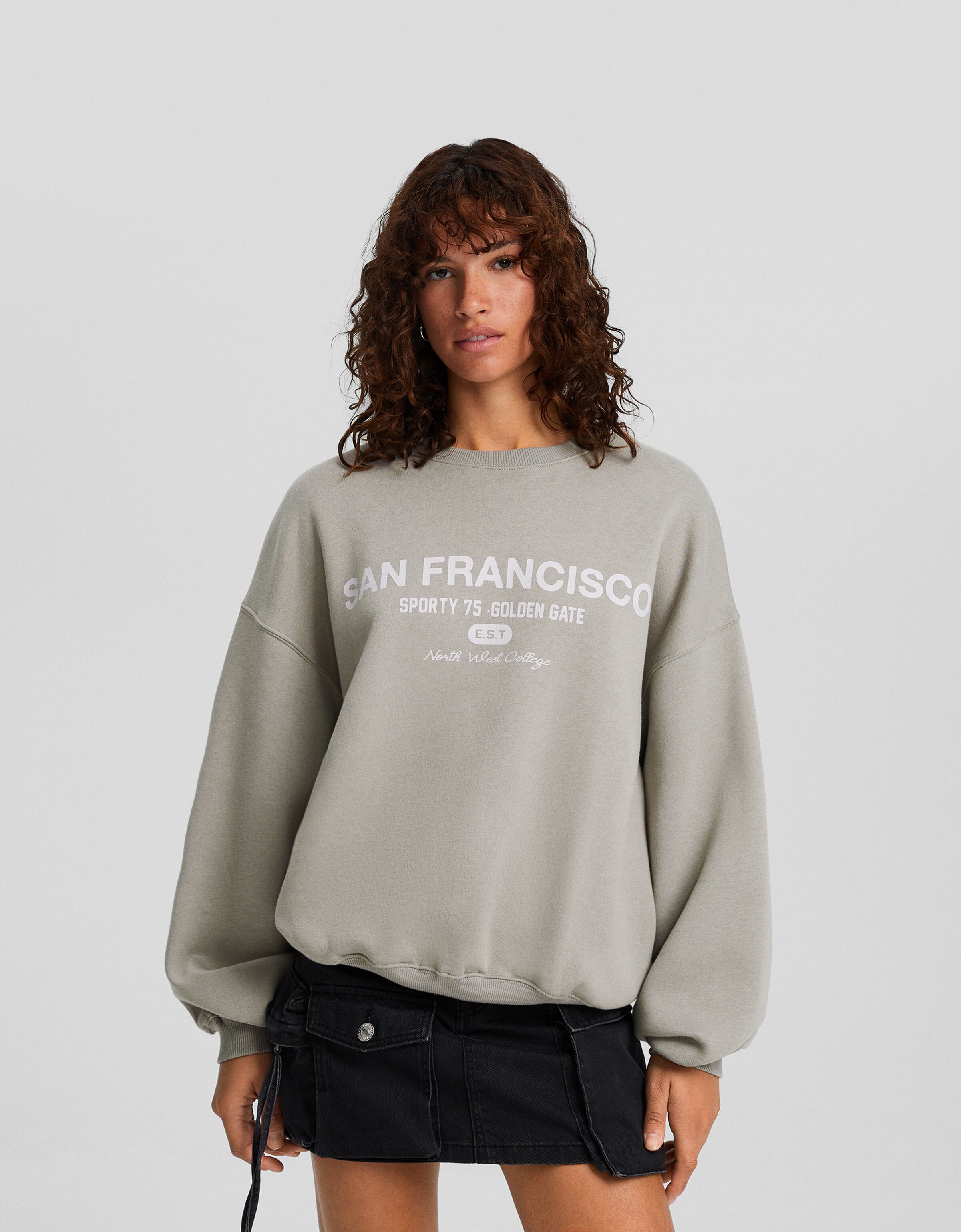 Sudadera oversize print