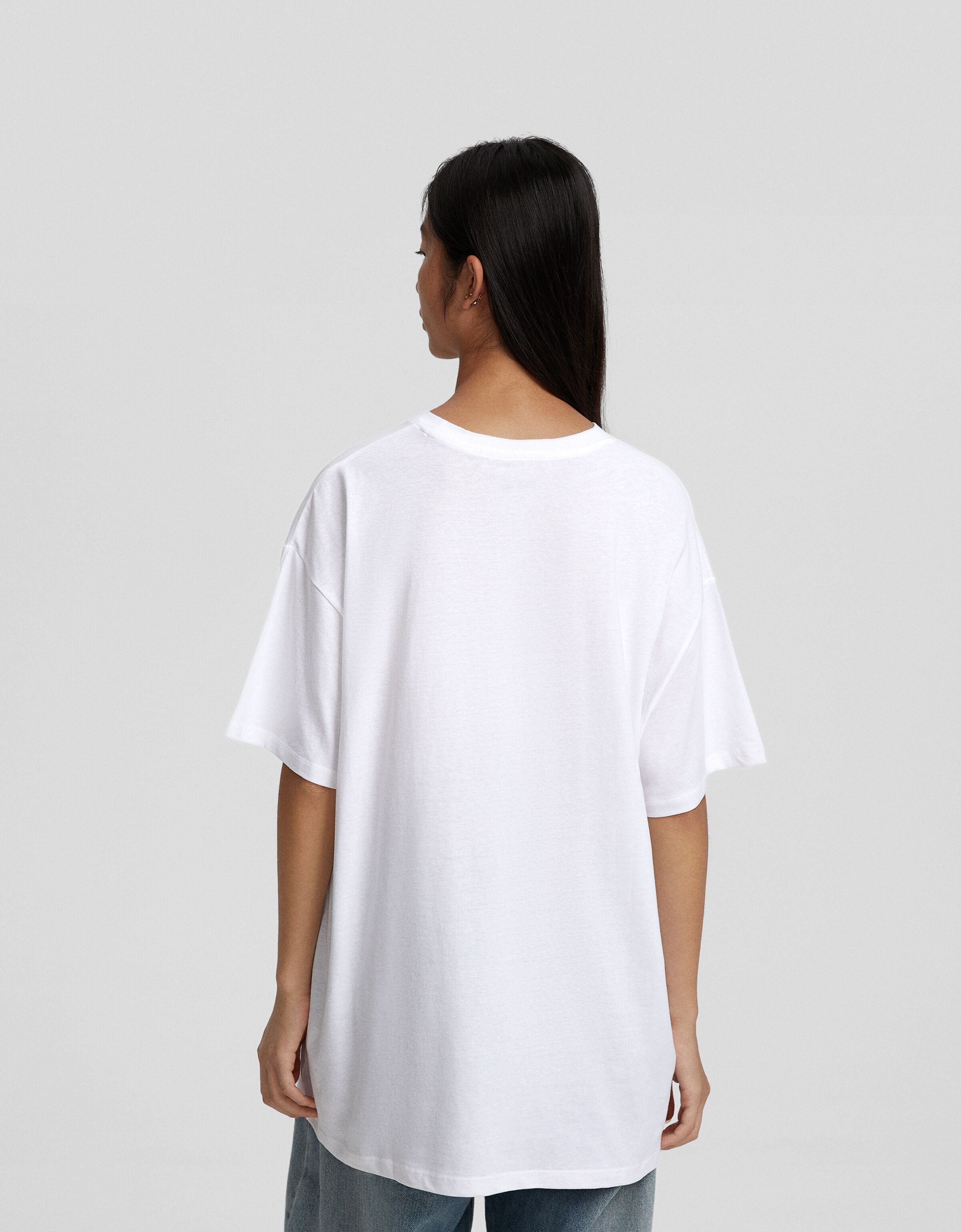 Camiseta Trending Now manga corta oversize print