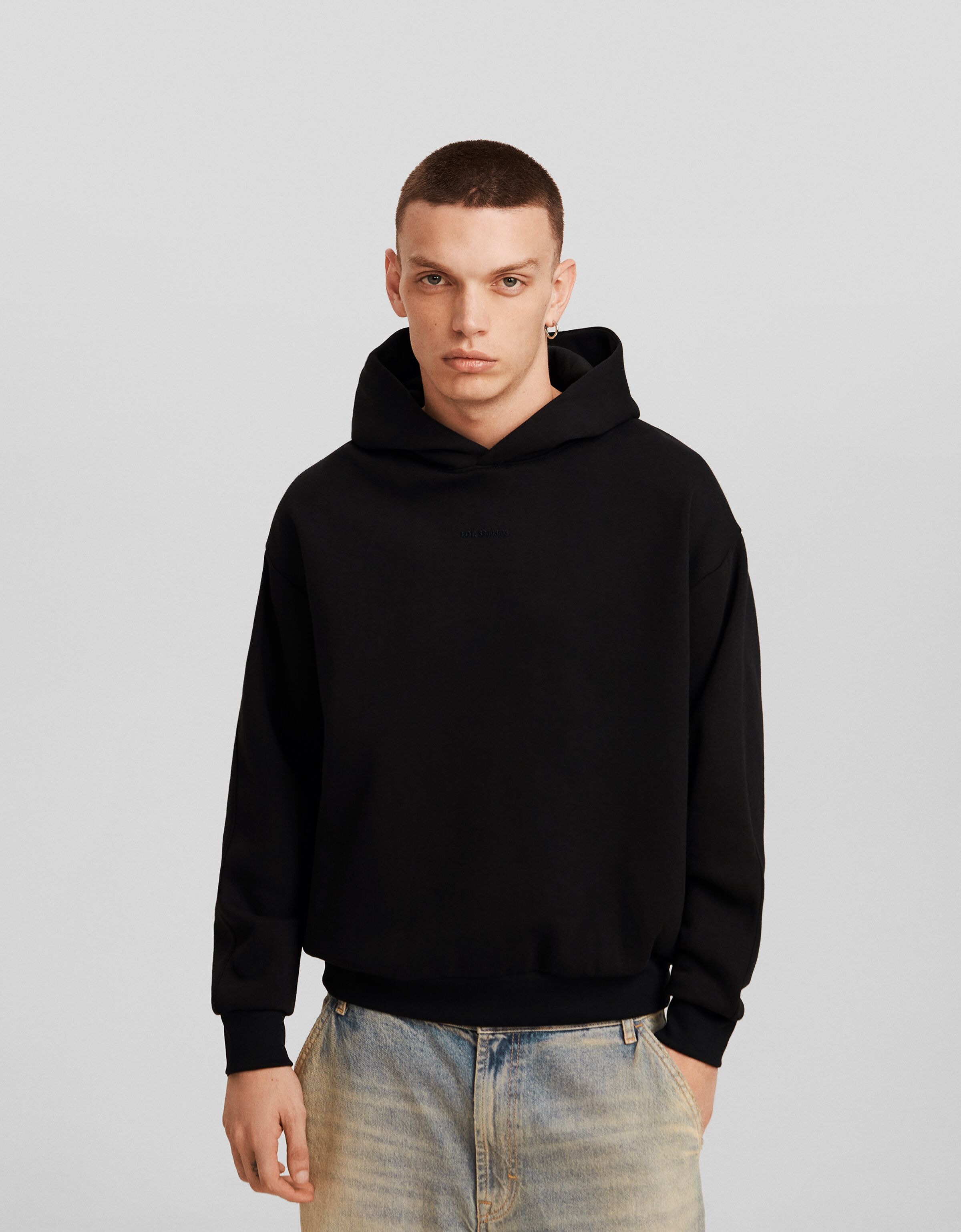 Sudadera capucha boxy fit