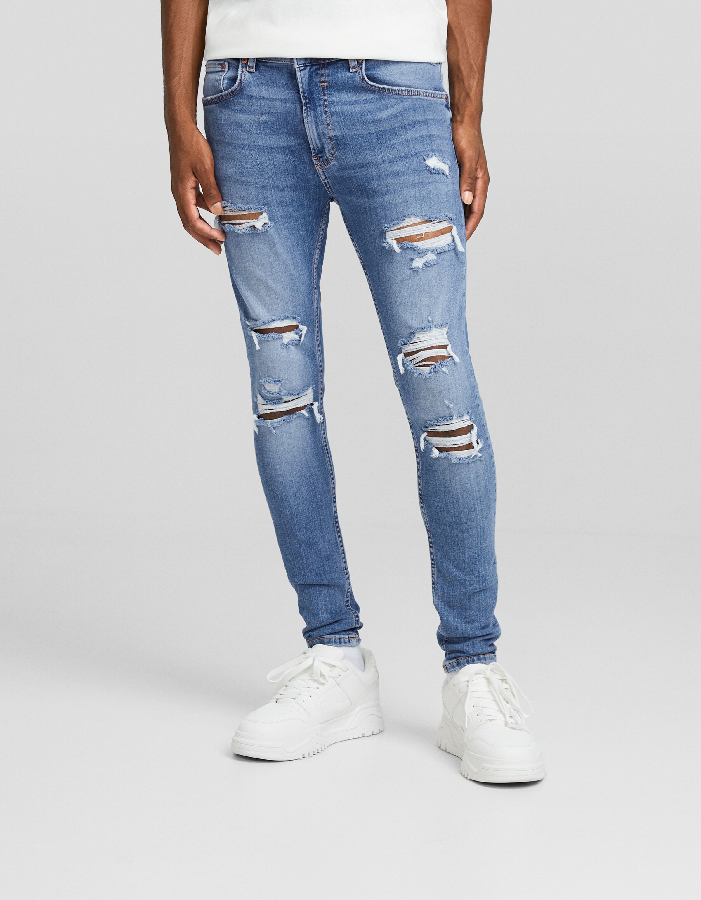 Jeans super skinny rotos