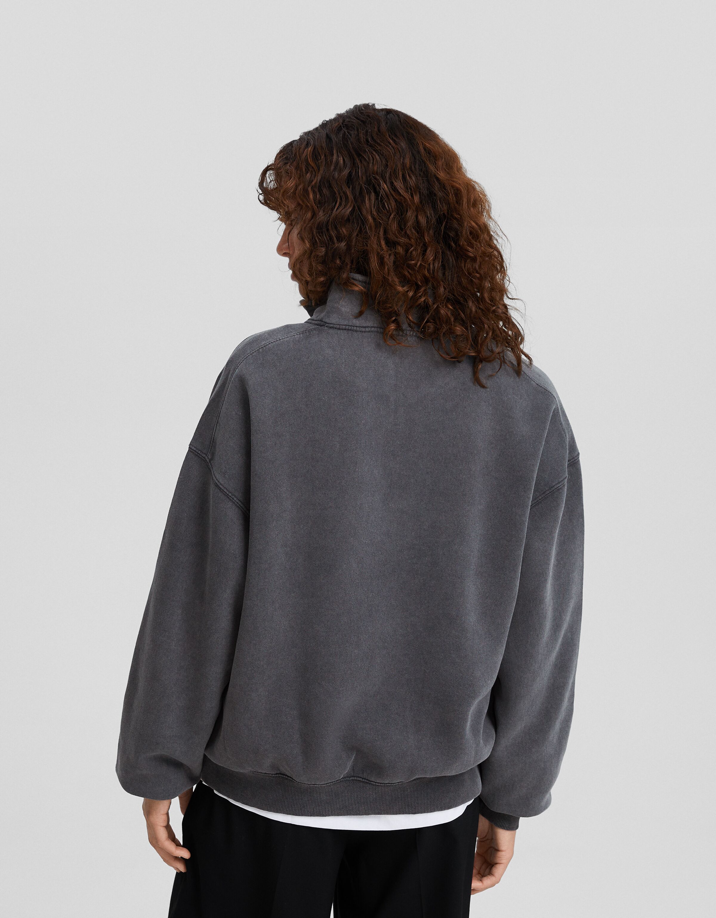 Sudadera cremallera print