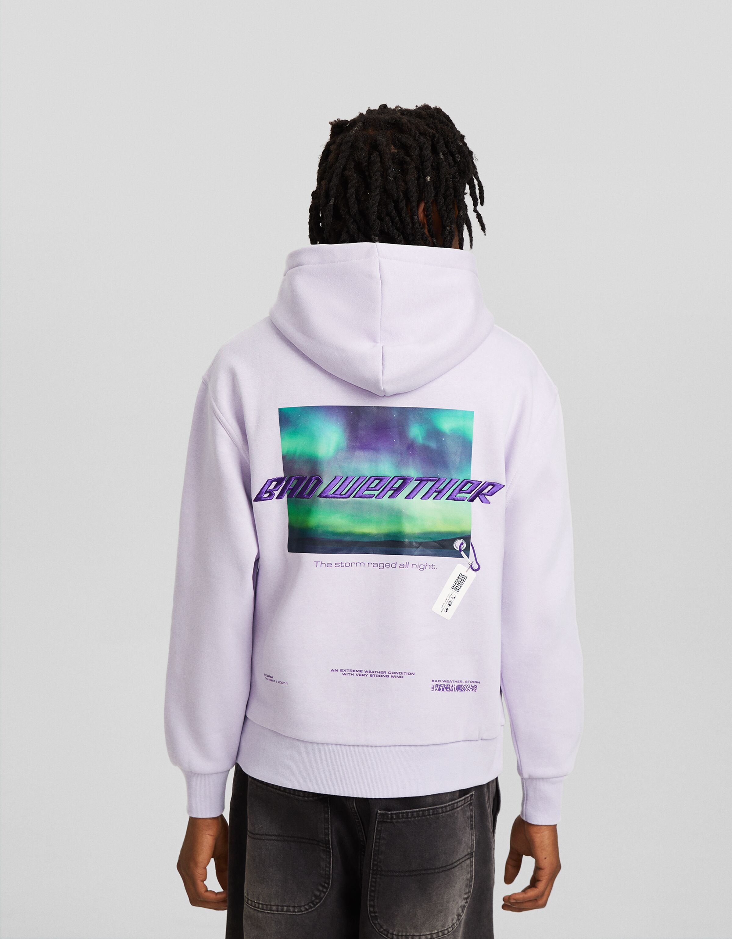 Sudadera capucha print