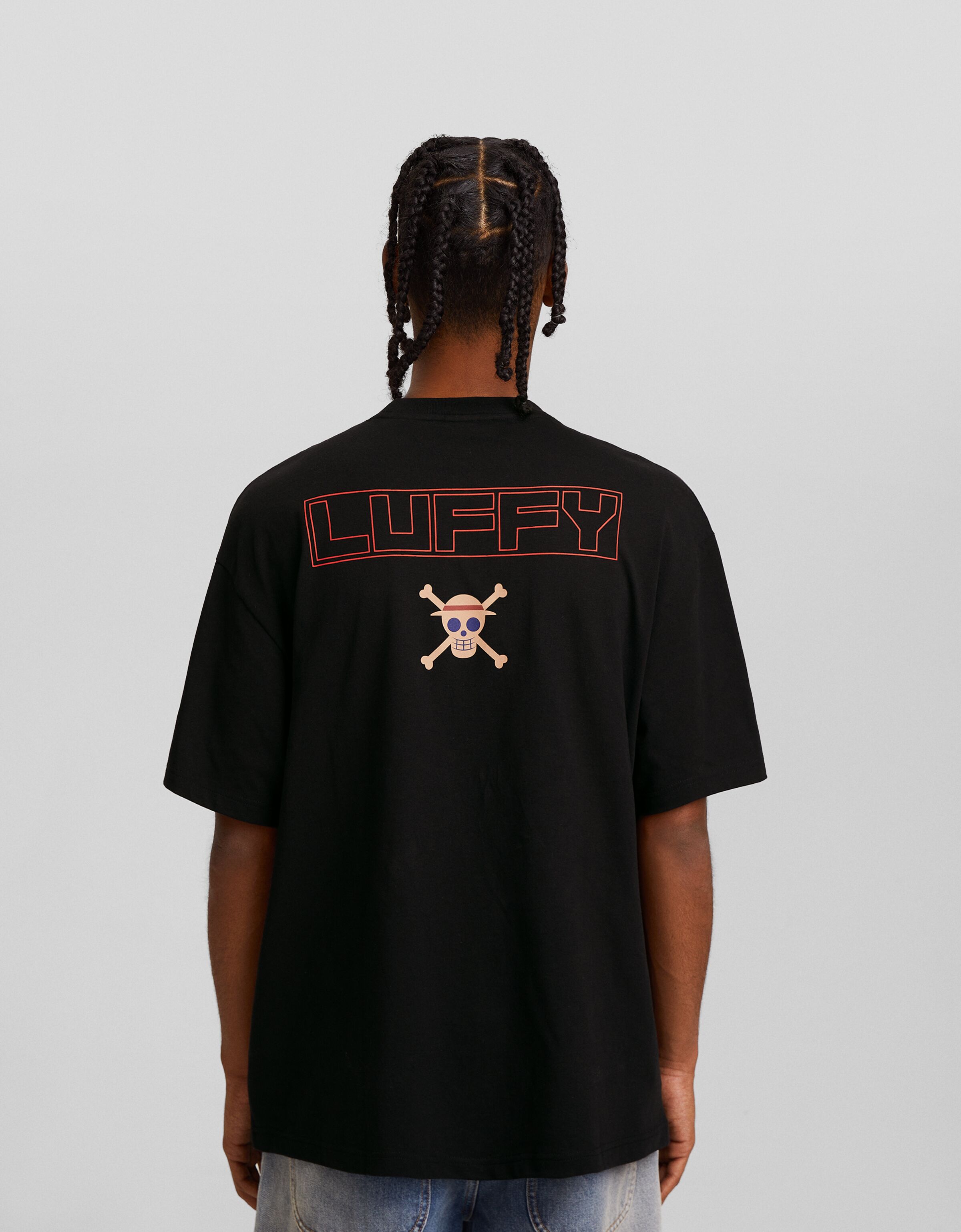 Camiseta One Piece manga corta boxy fit print