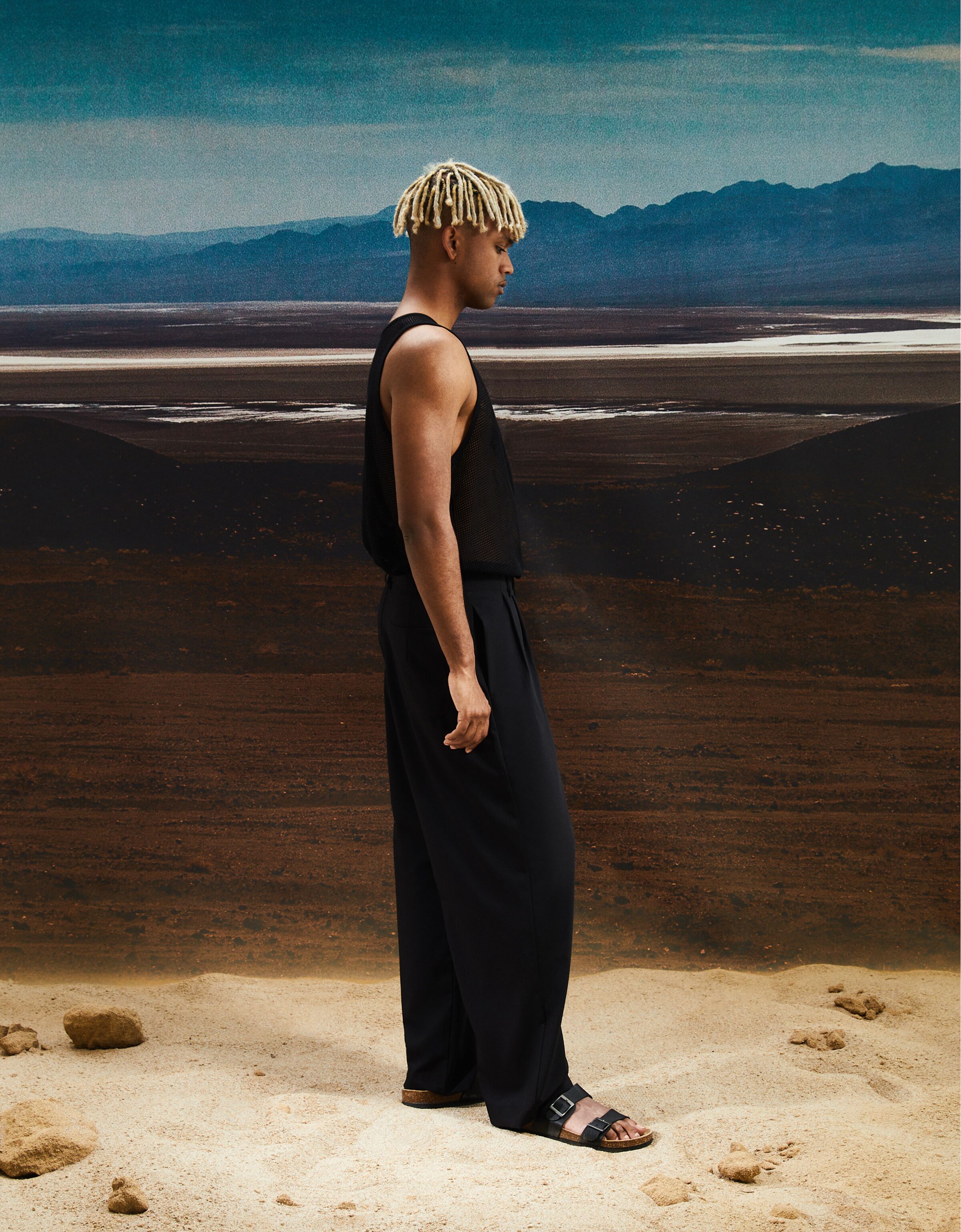 Sandalia PIEL hebillas hombre