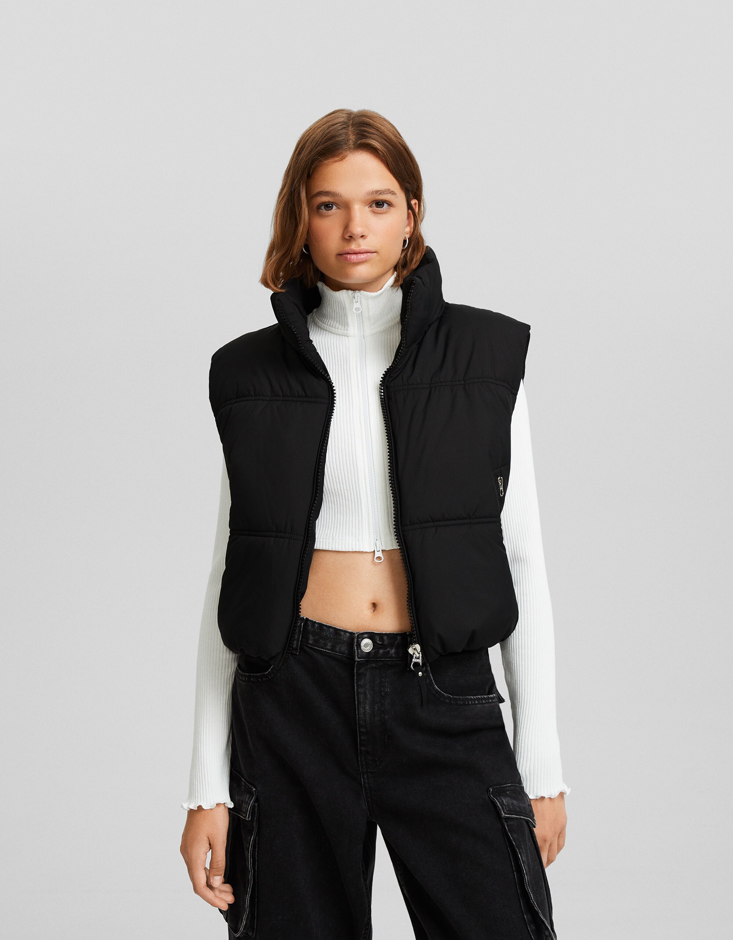 Chaleco cropped técnico