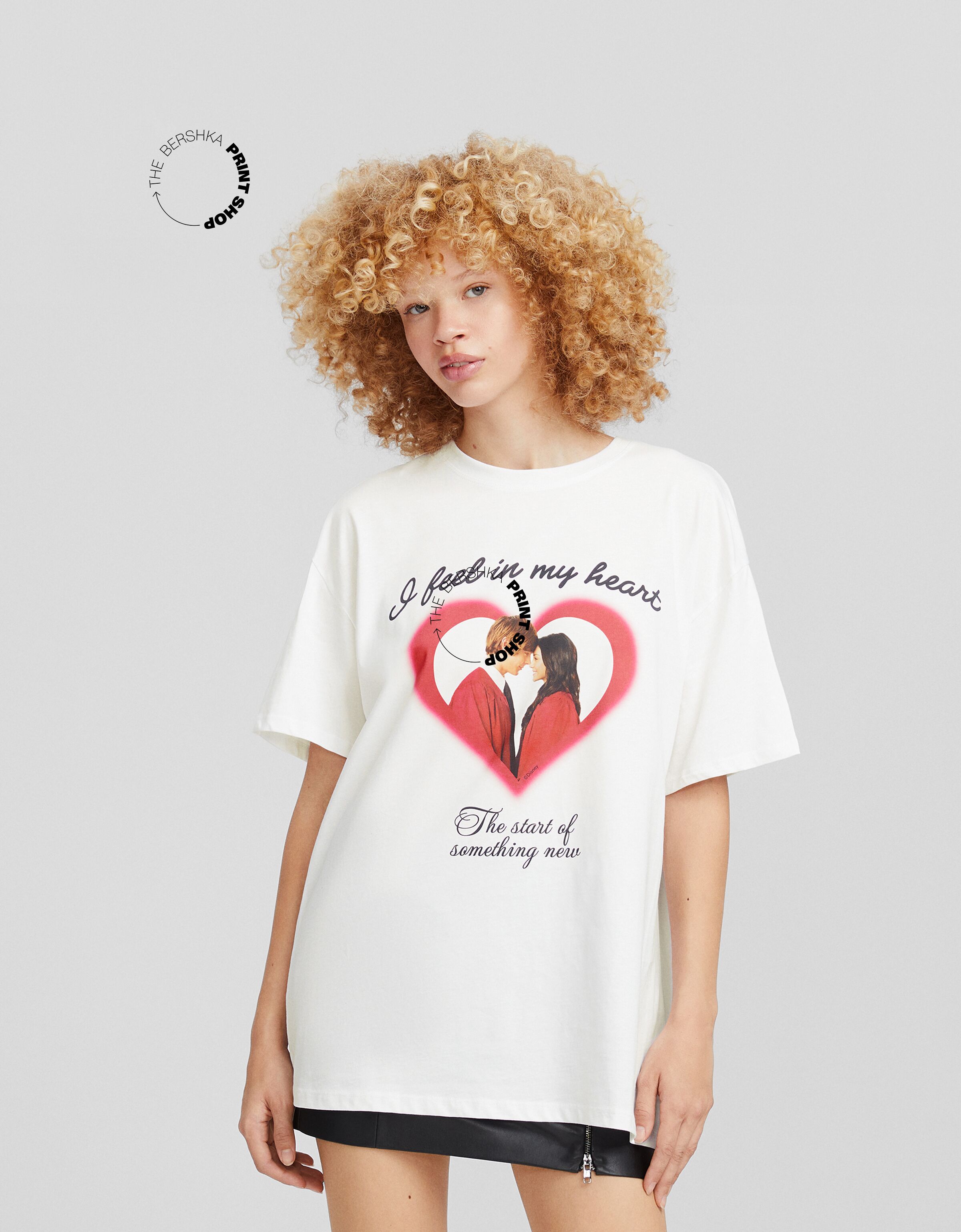Camiseta High School Musical manga corta oversize print