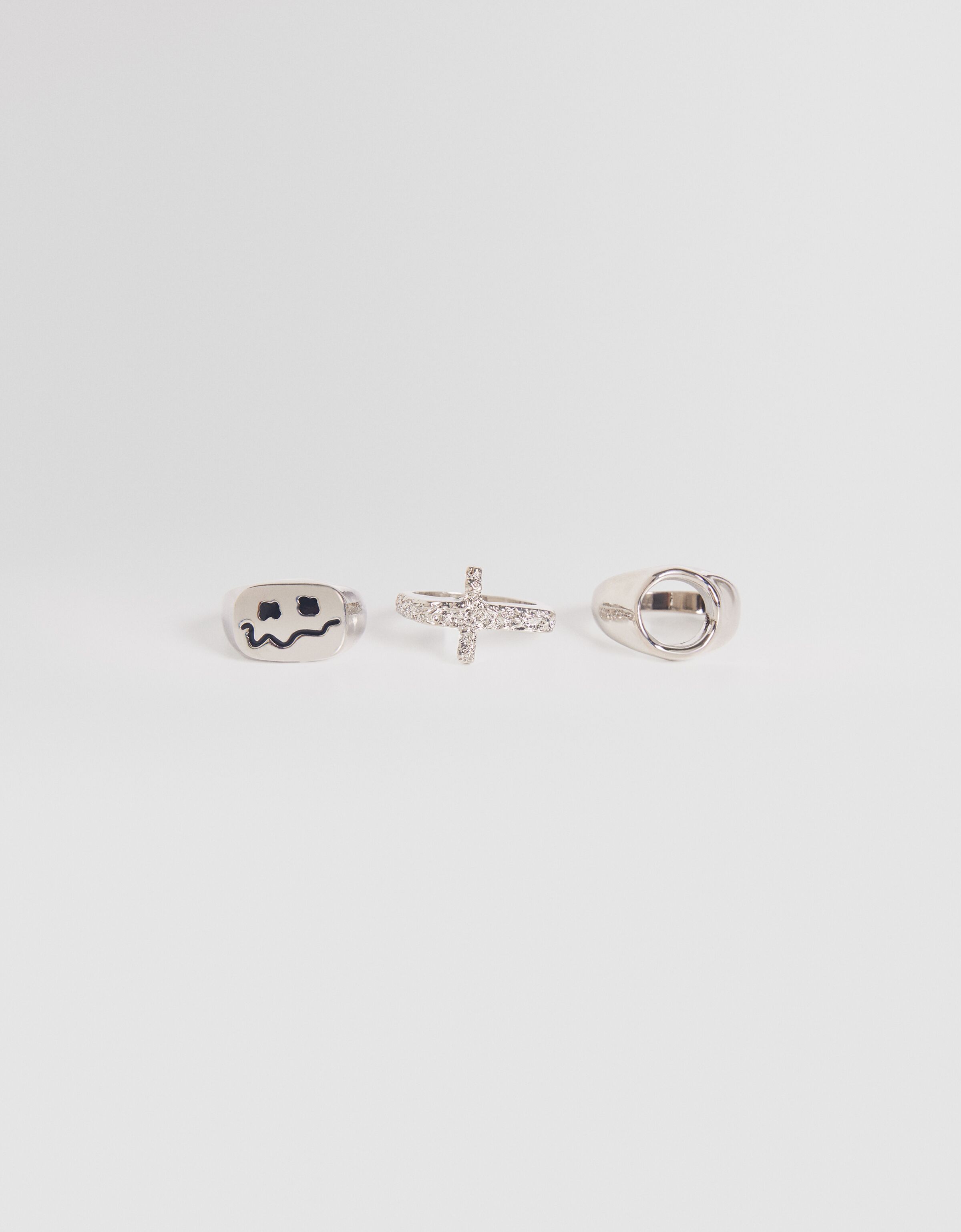 Set 3 anillos cruz