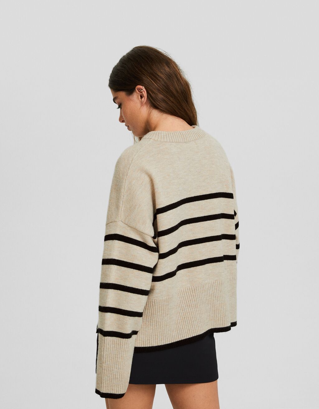 Jersey cuello redondo rayas