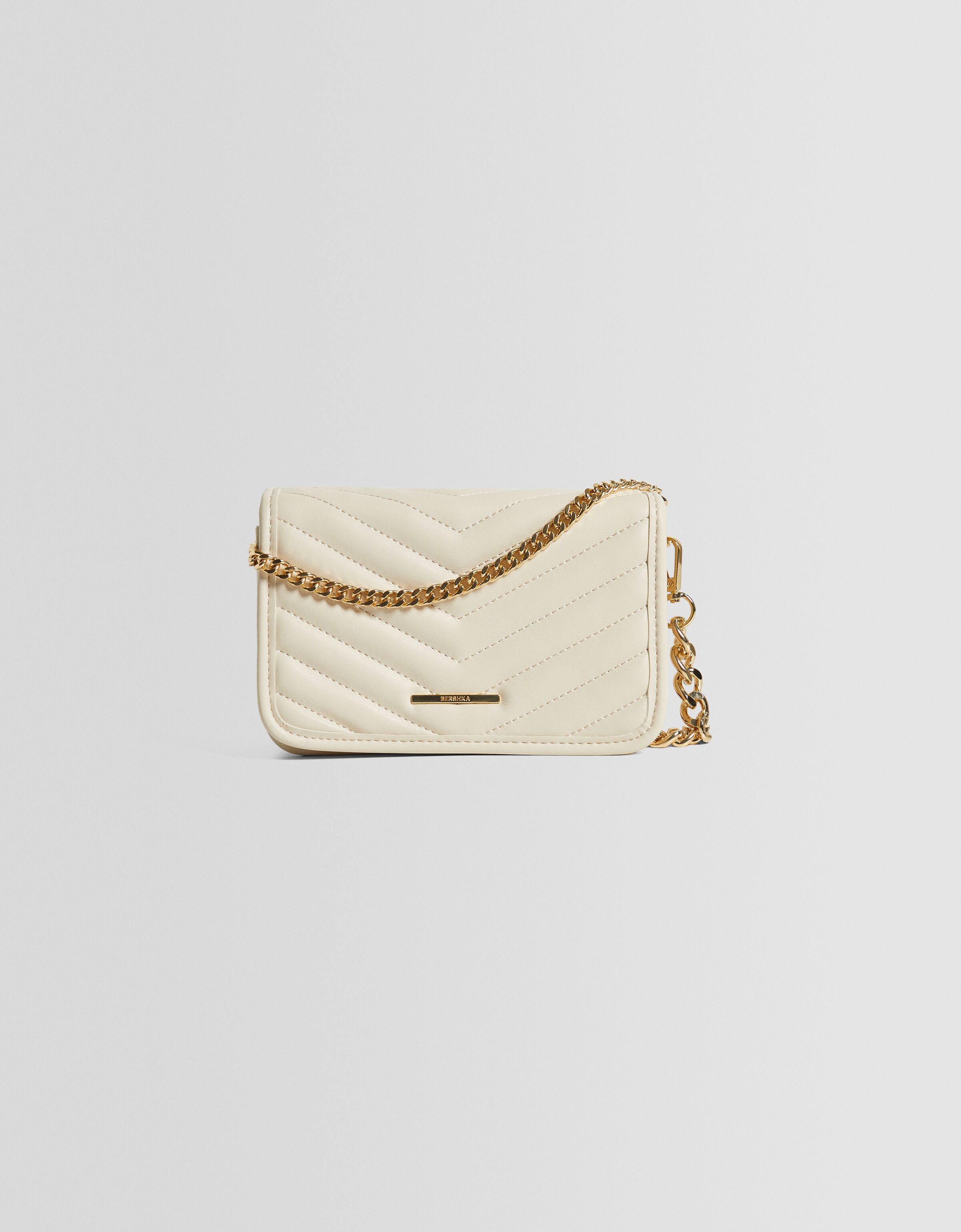 Bolso bandolera multiposición acolchado cadena