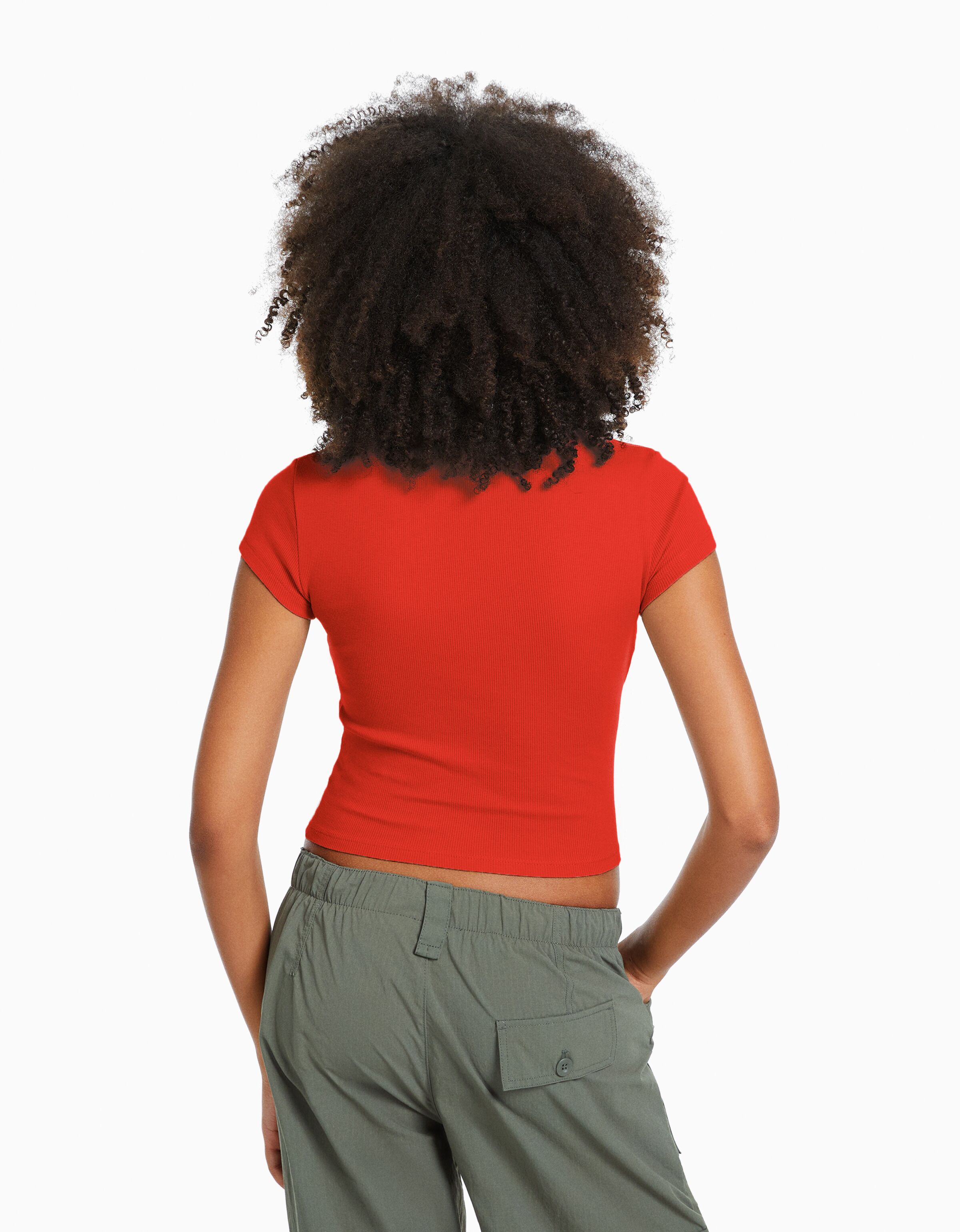 Camiseta manga corta rib