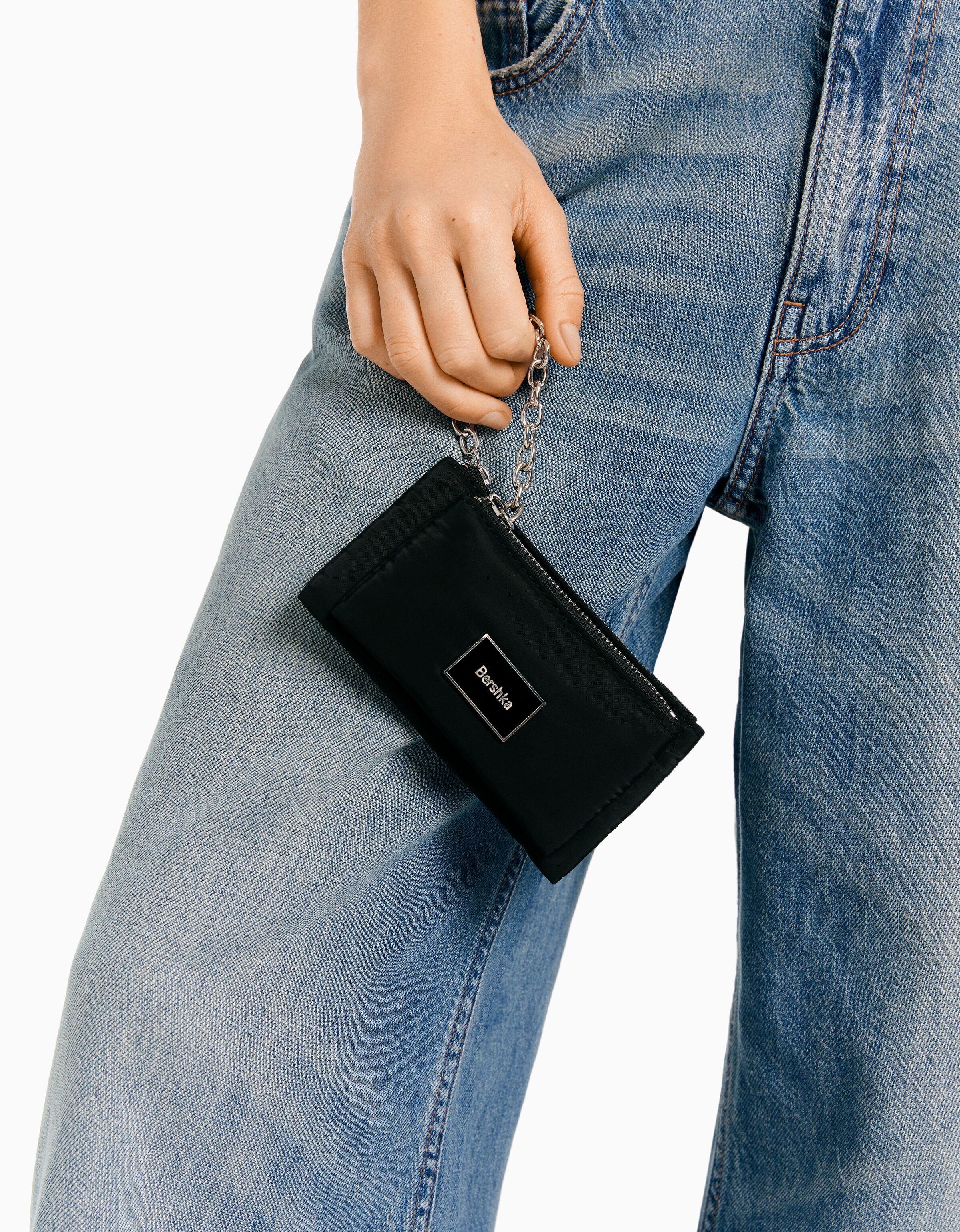 Monedero doble cremallera cadena