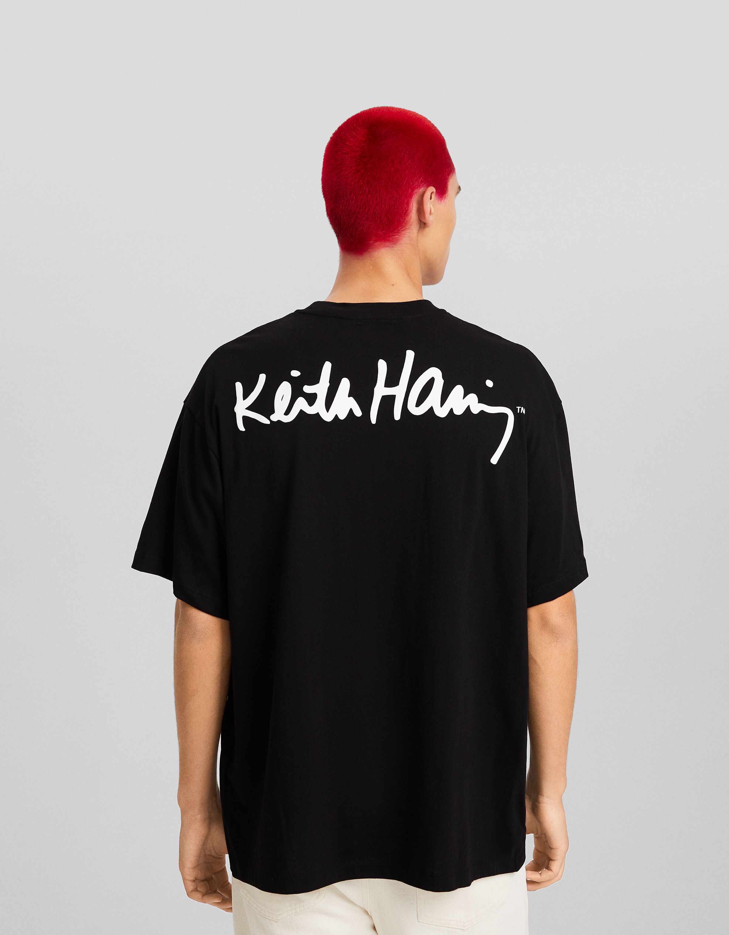 Camiseta Keith Haring manga corta boxy fit print