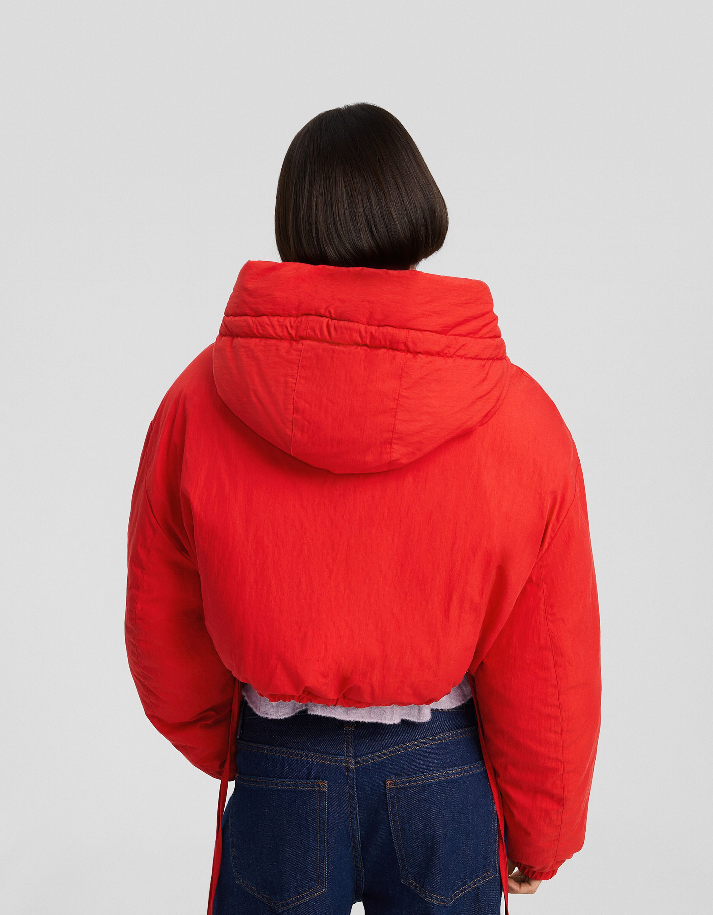 Cazadora acolchada capucha