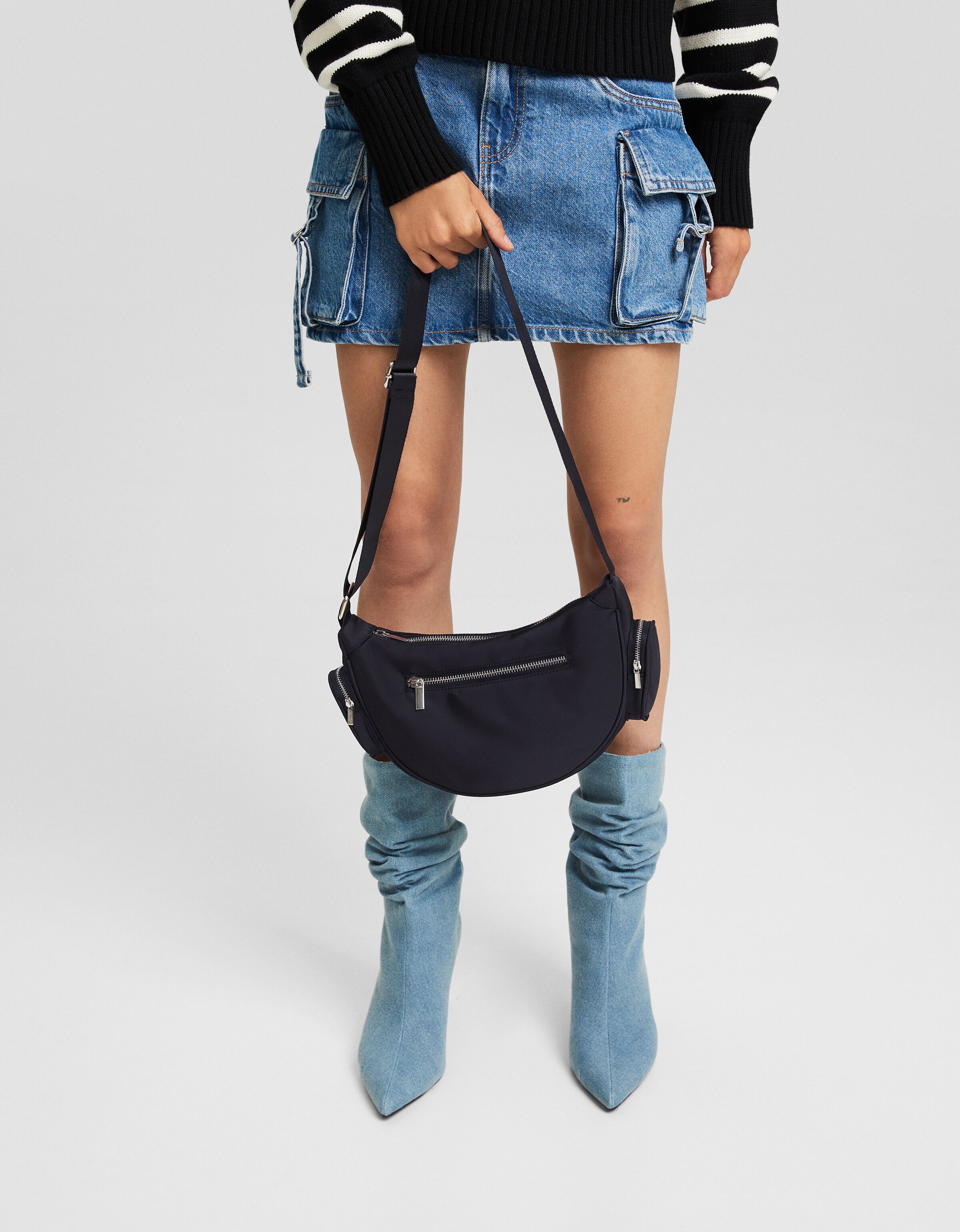 Bolso bandolera multipocket técnico