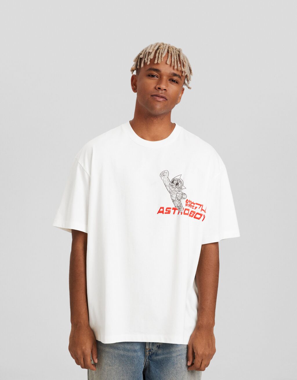 Camiseta Astro Boy manga corta boxy fit print