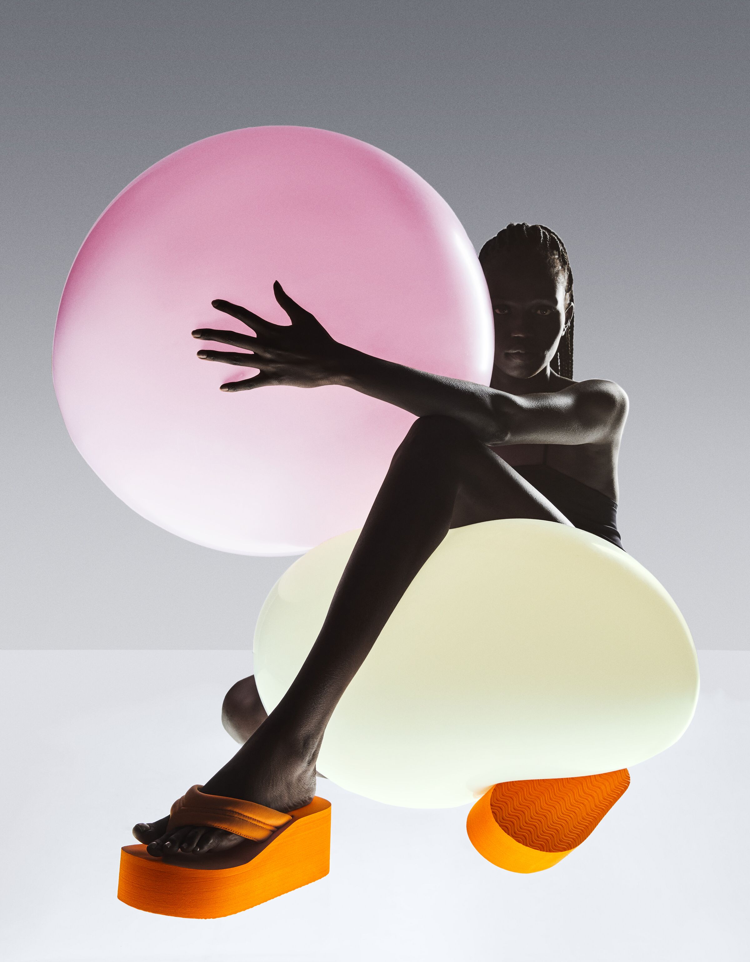 Sandalia plataforma acolchada