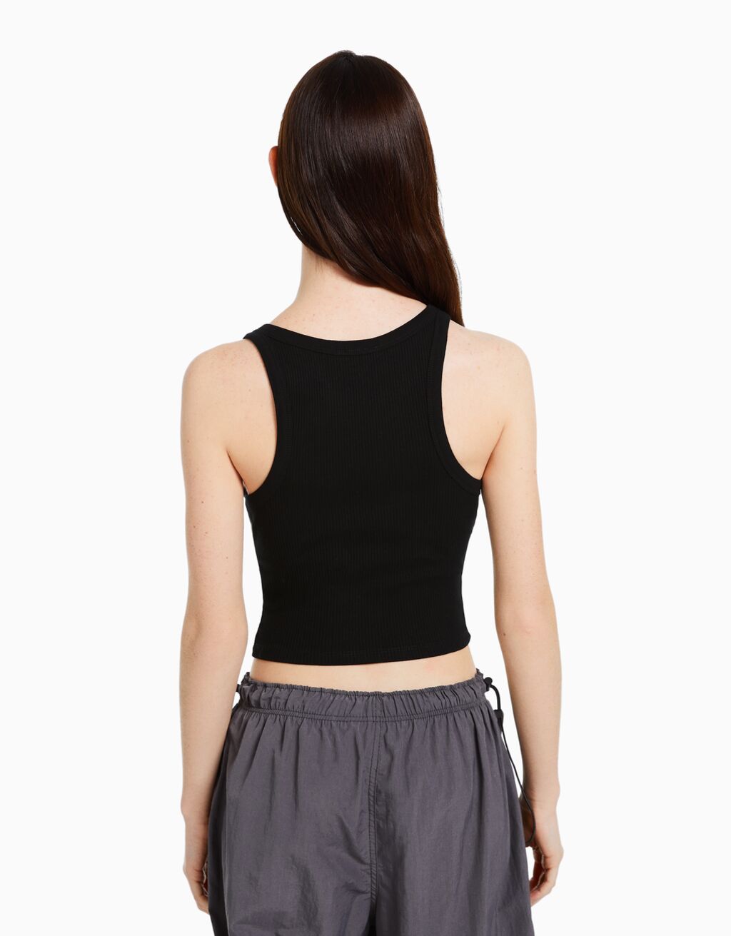 Camiseta sin mangas rib