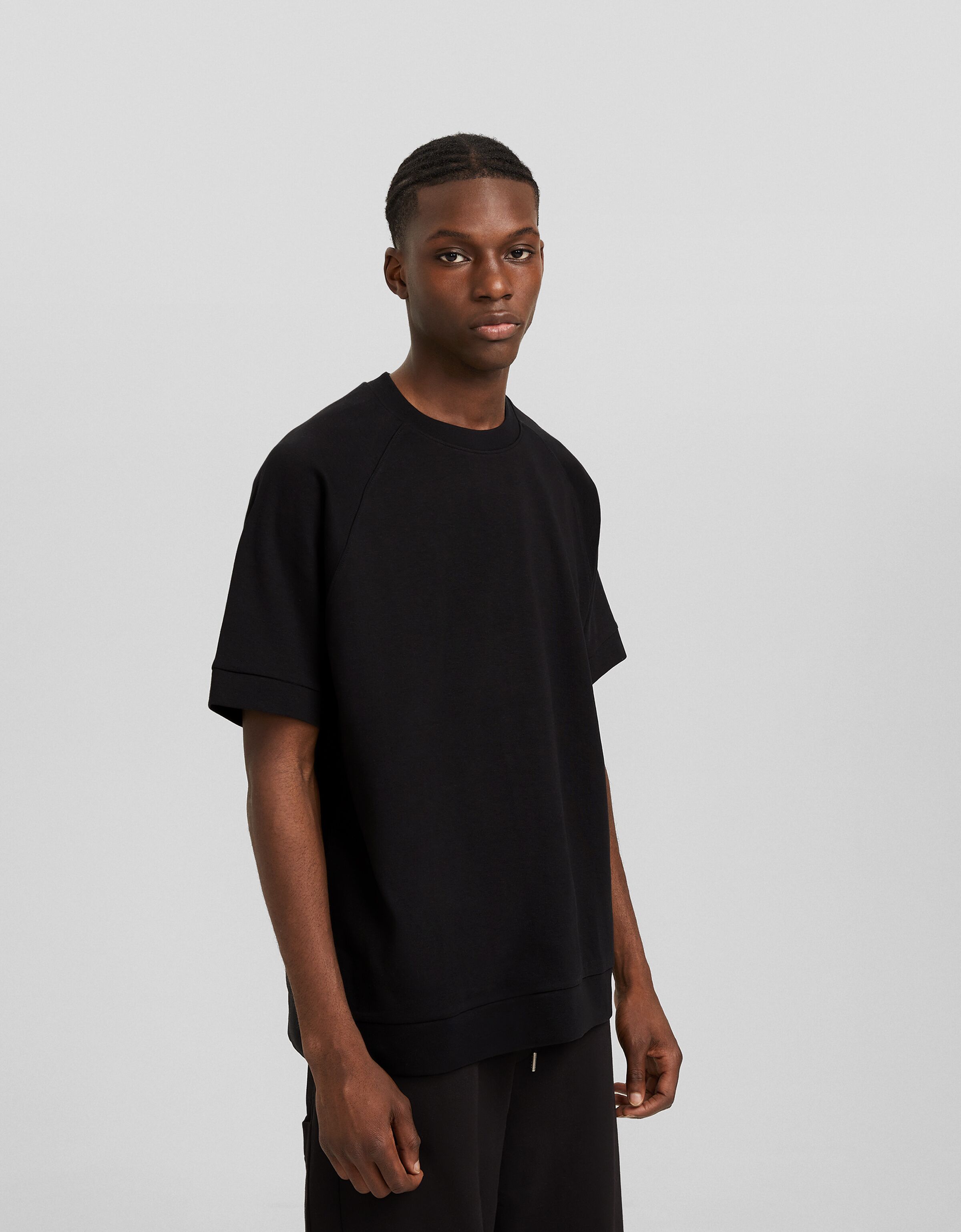 Camiseta manga corta boxy fit interlock