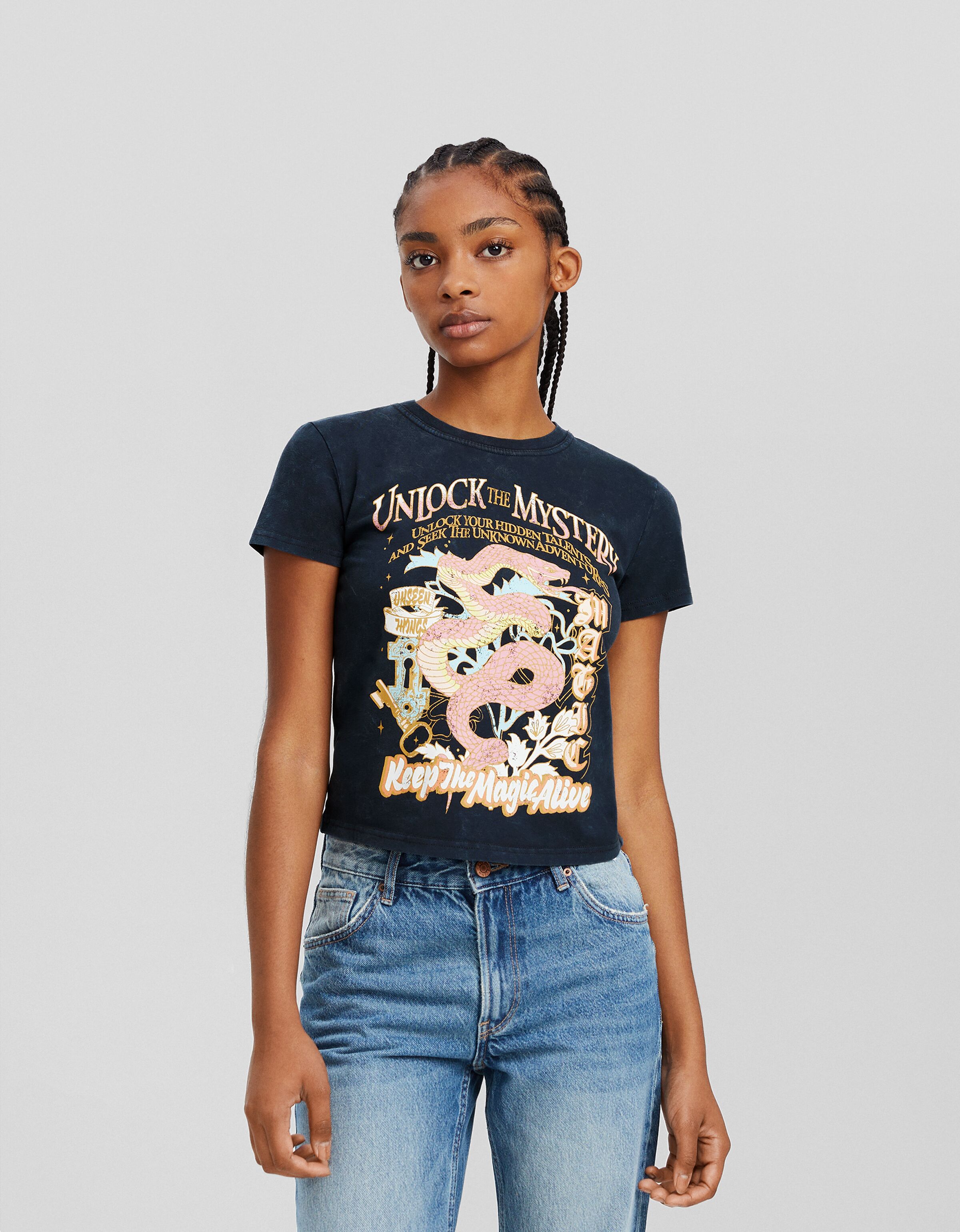 Camiseta manga corta print