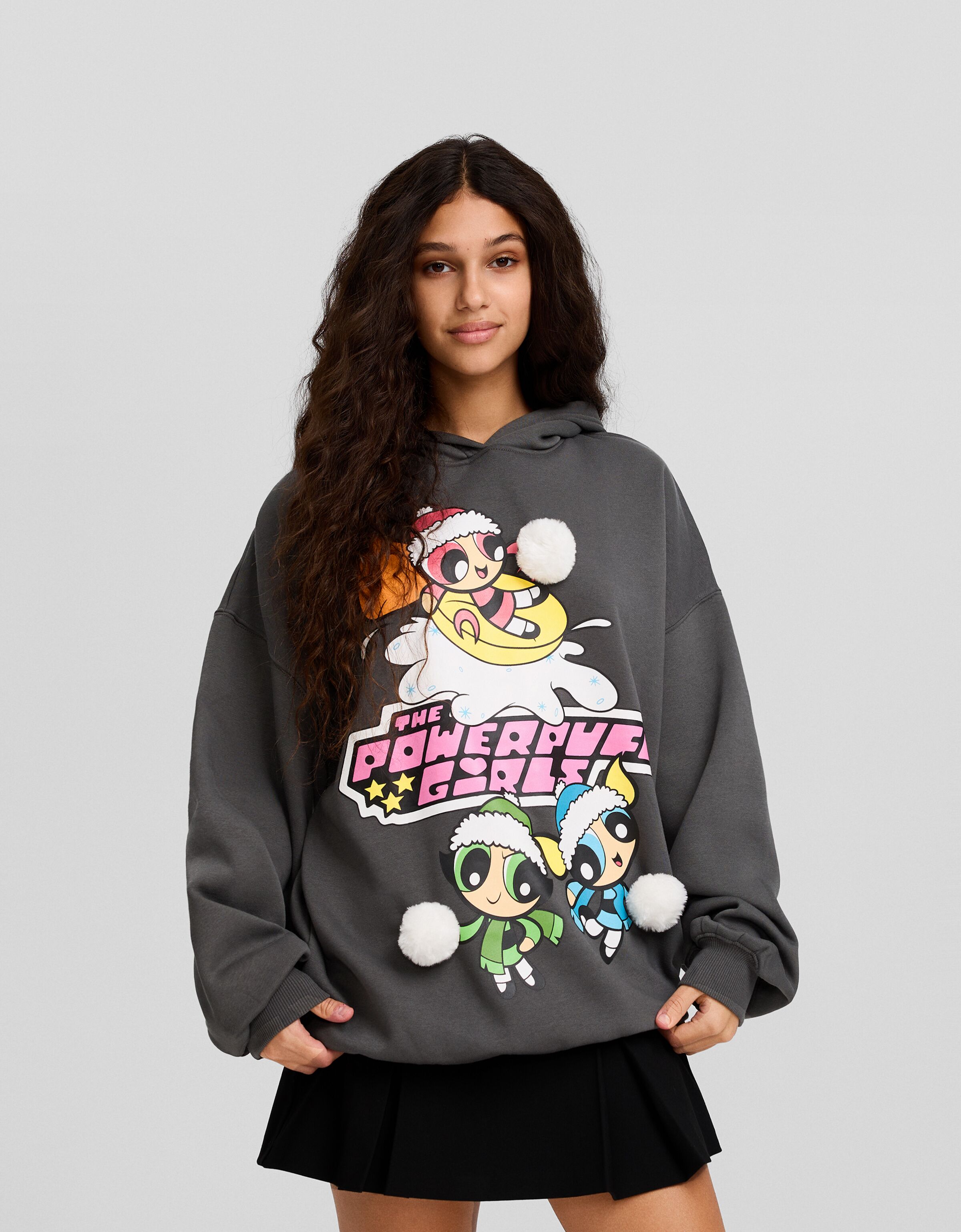 Sudadera Supernenas capucha print