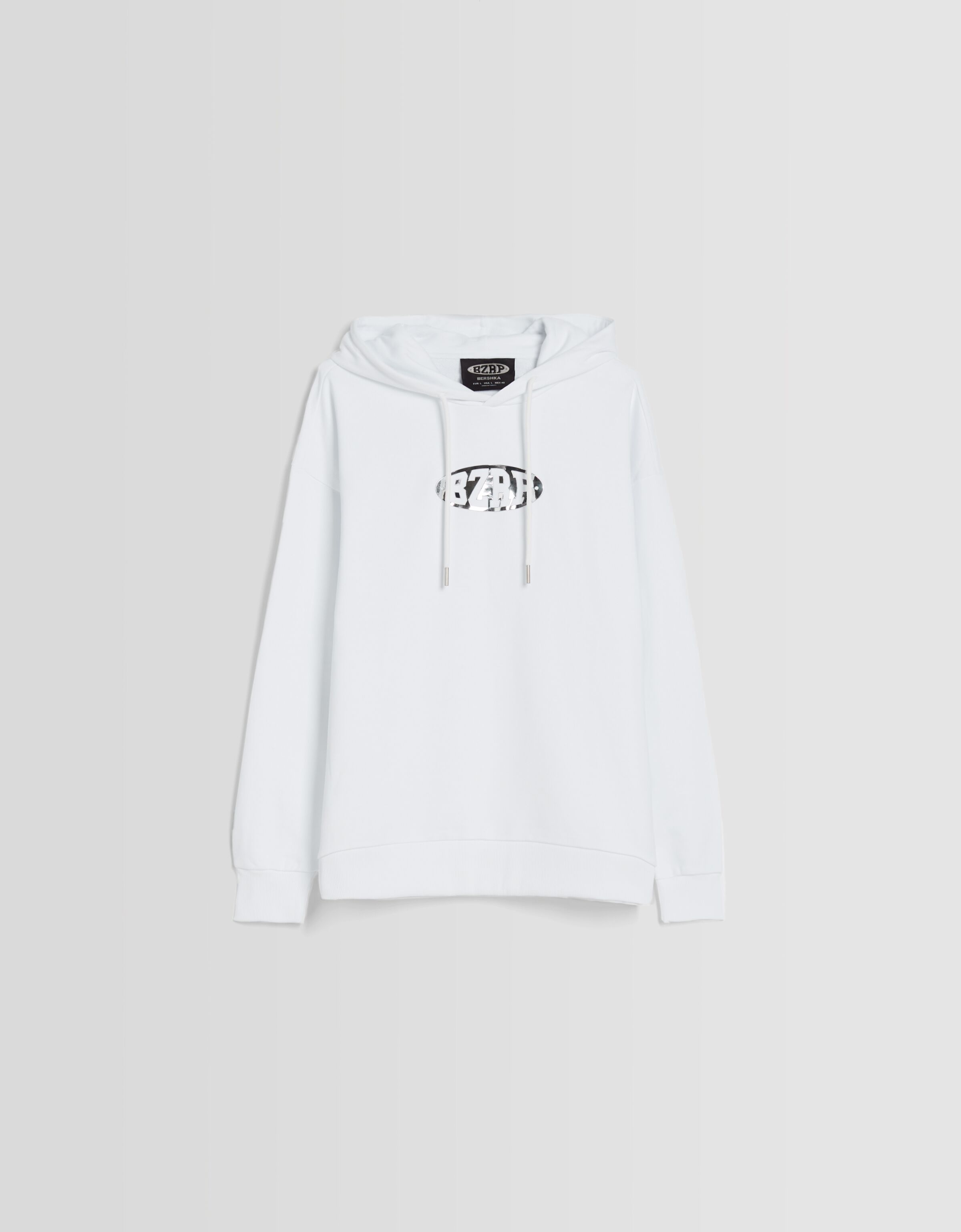 Sudadera BERSHKA ft. BIZARRAP capucha print