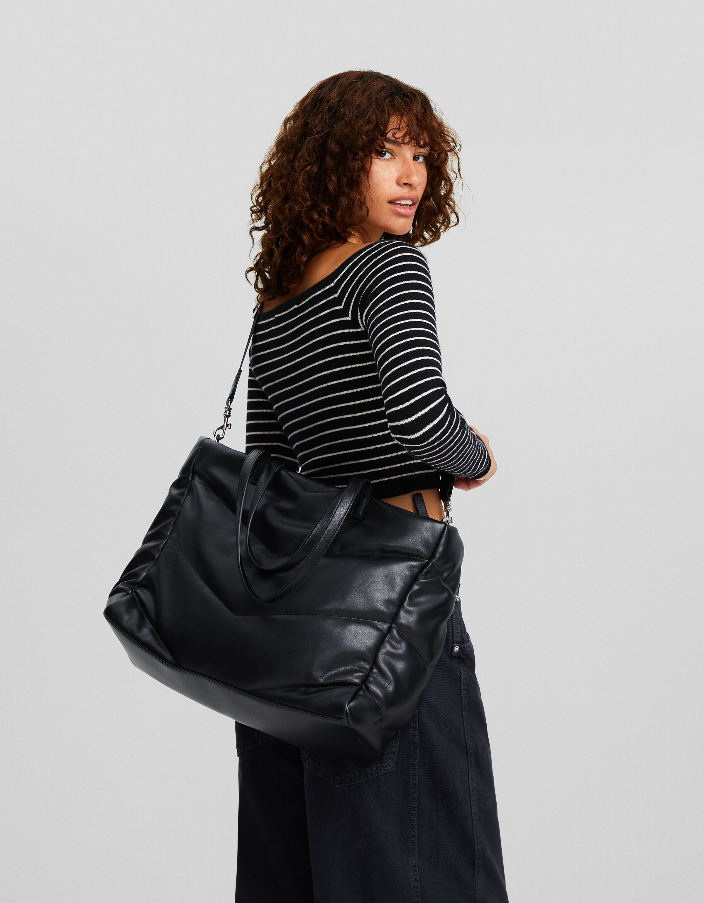 Bolso shopper multiposición acolchado