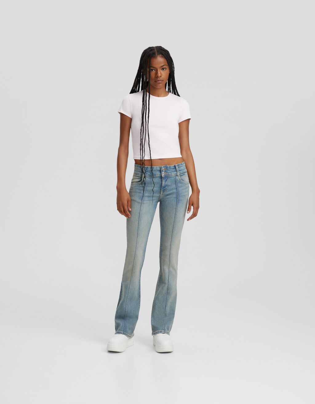 Jeans bootcut low waist
