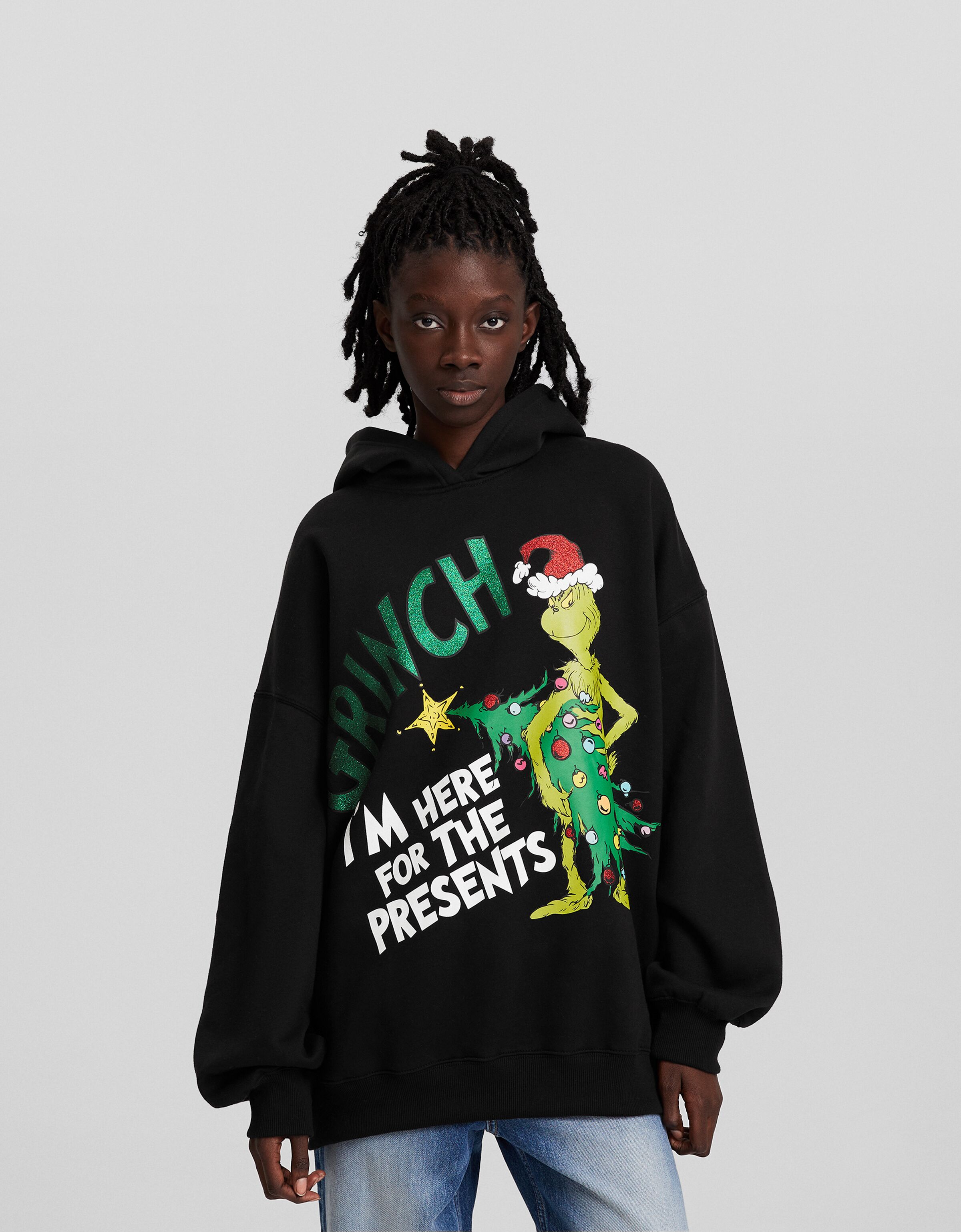 Sudadera El Grinch capucha print