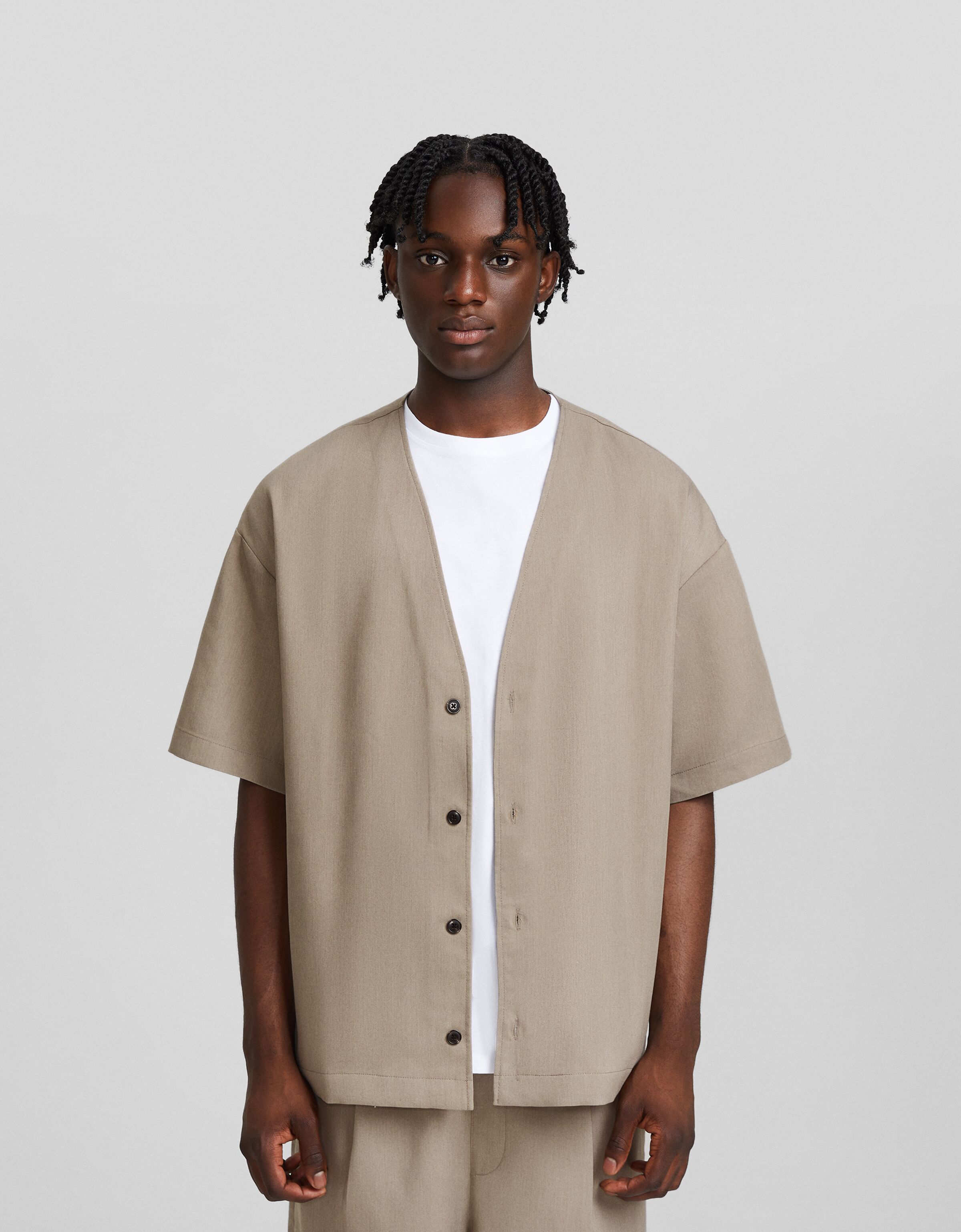 Camisa manga corta tailoring boxy fit