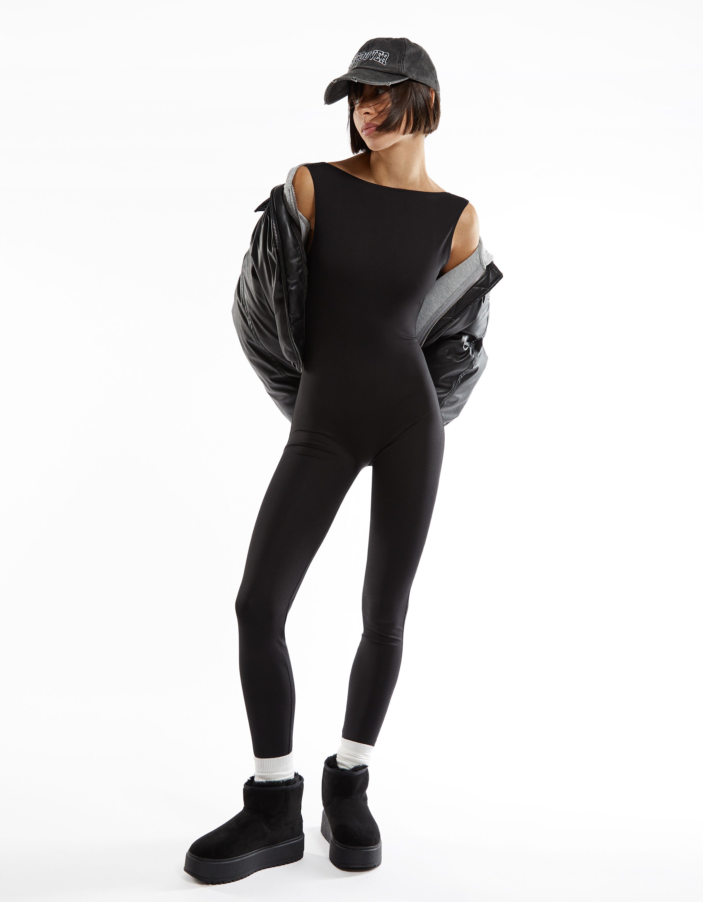 Mono largo sin mangas efecto seamless