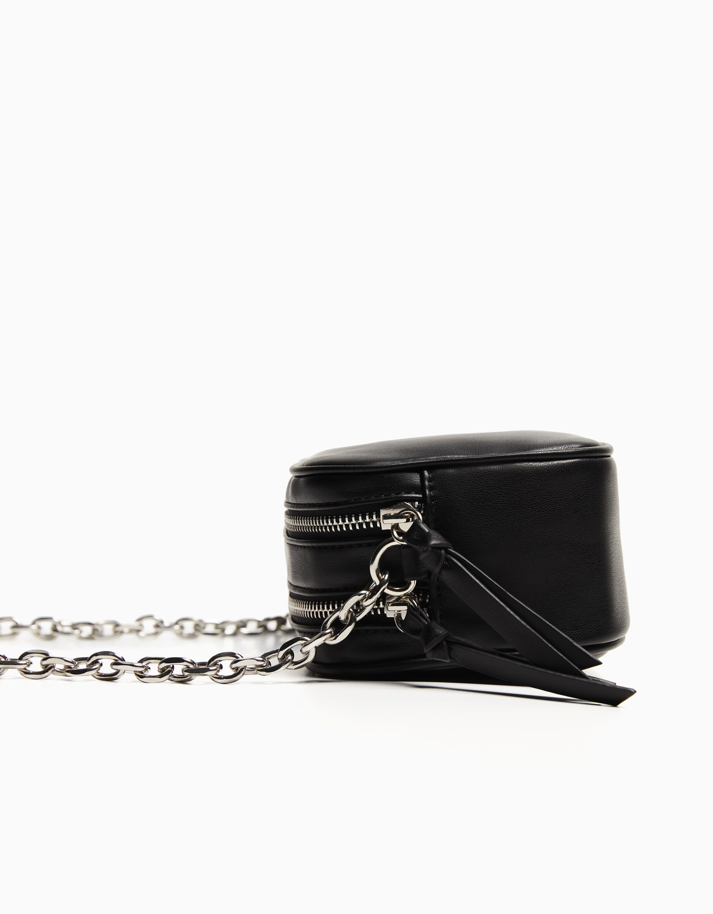 Bolso bandolera cadena doble cremallera