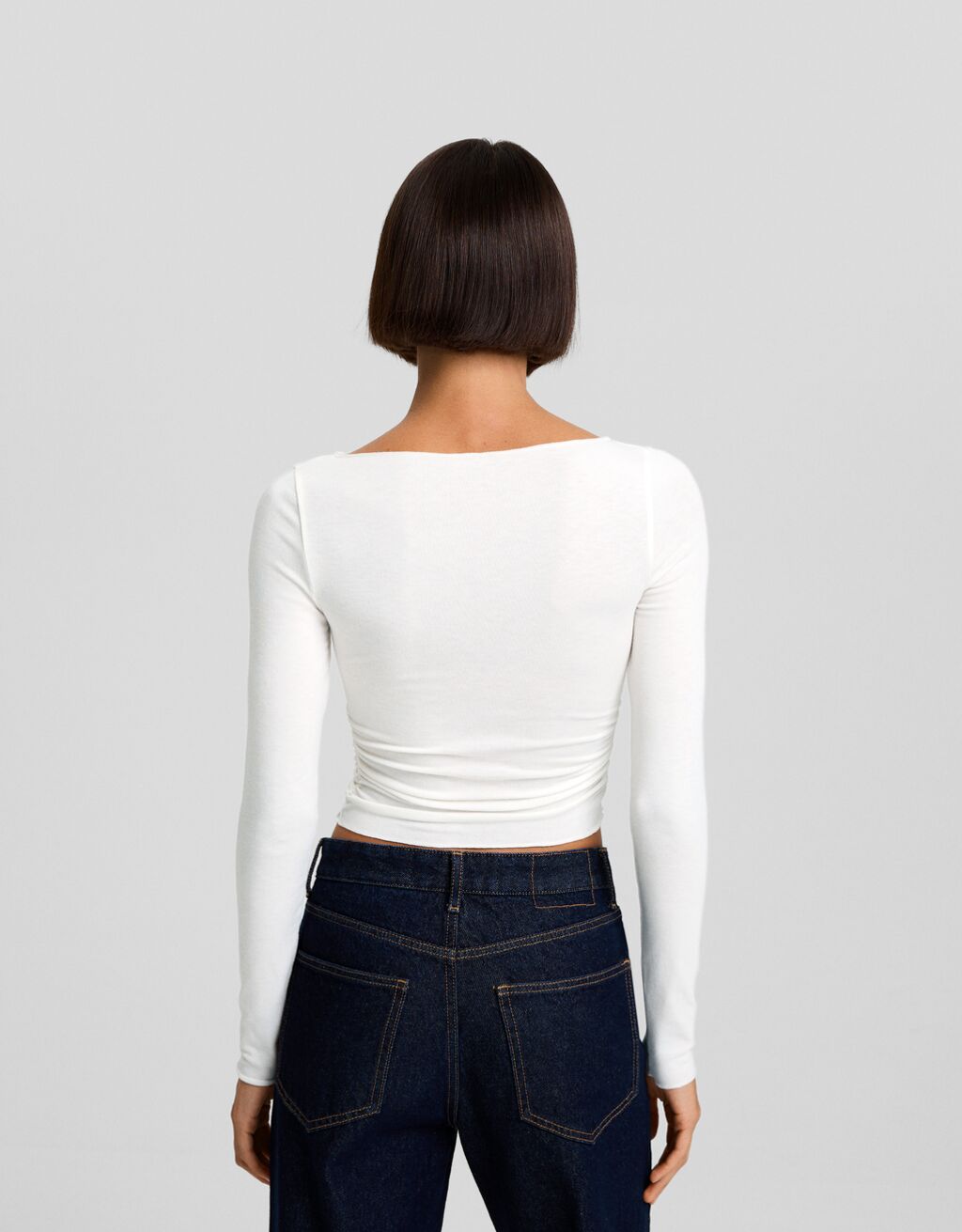 Camiseta manga larga costuras